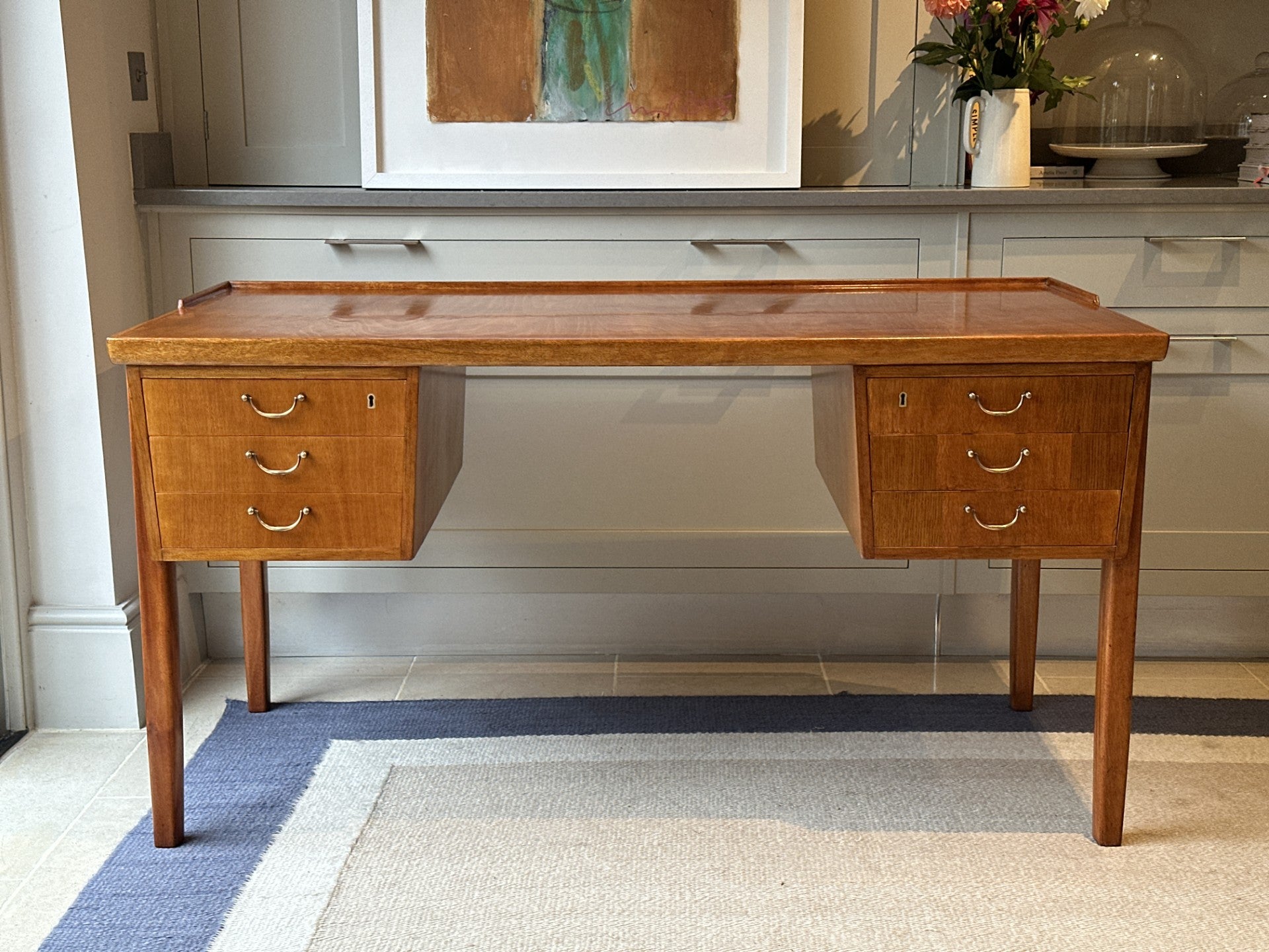 1960's Danish Desk by Soborg Mobelfabrik