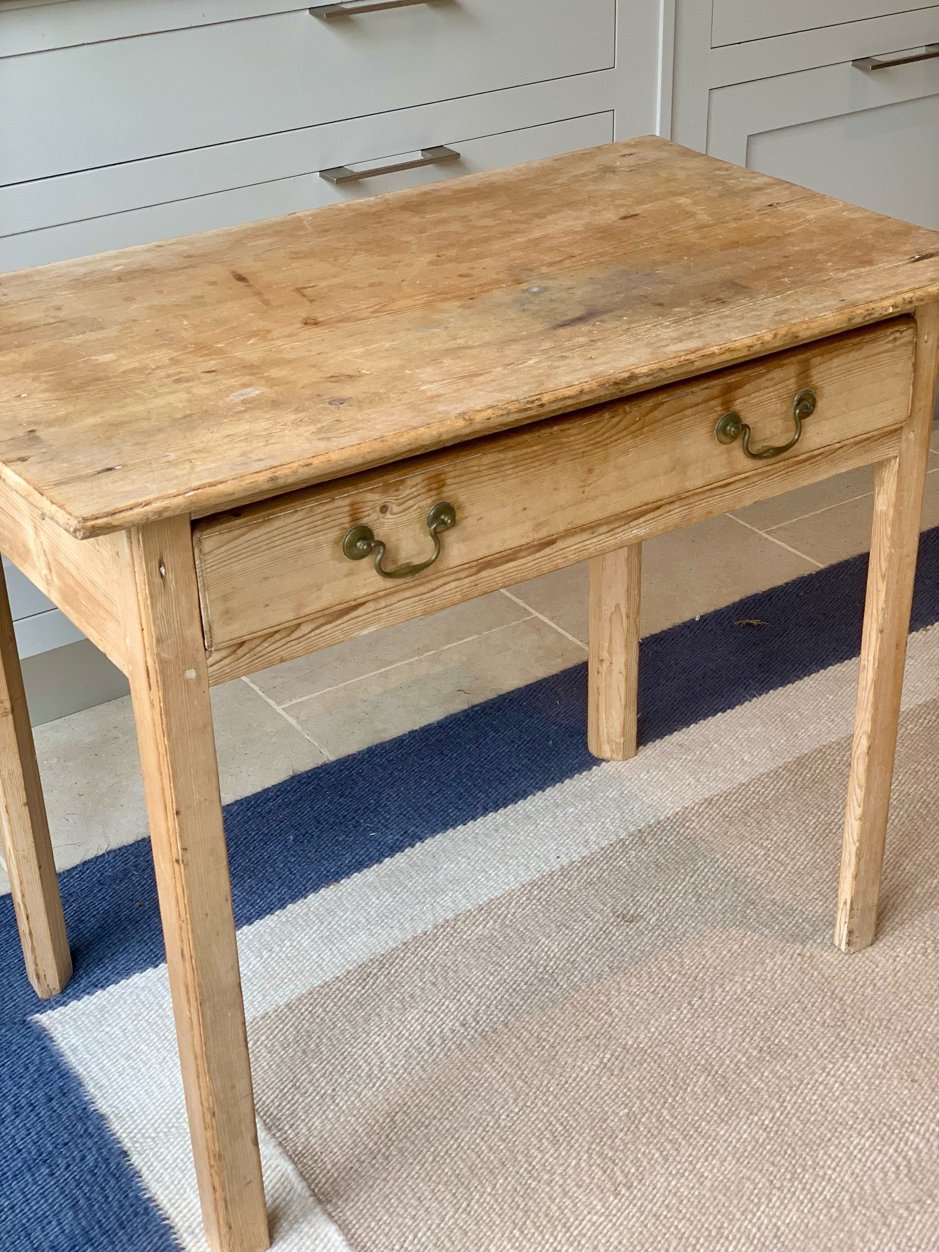 19th Century Pine Single Drawer table