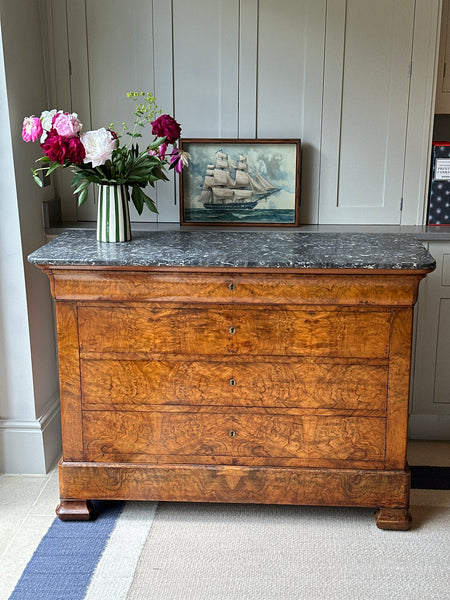 French Louis Philippe Walnut Commode