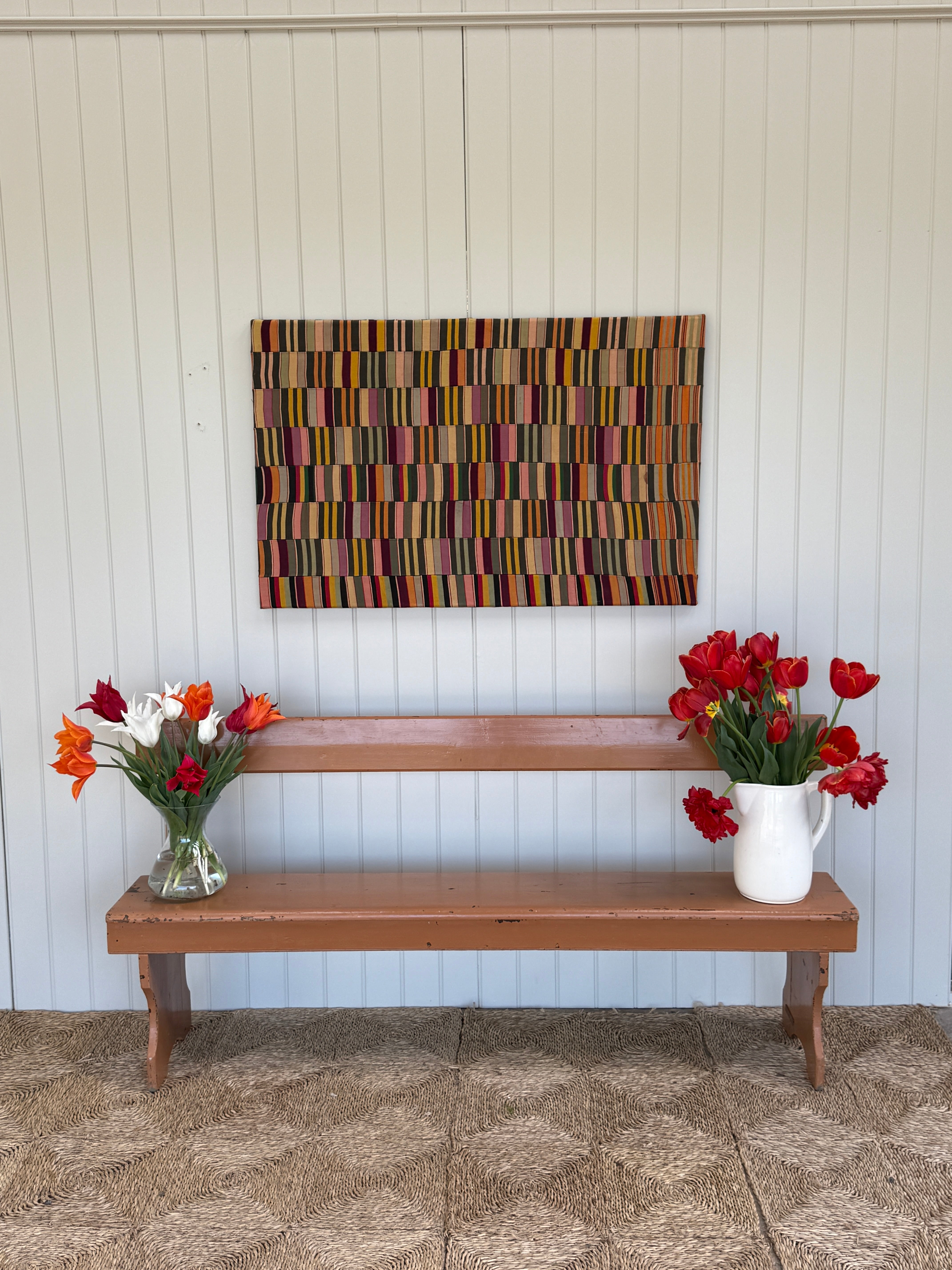 Former Painted Railway Bench