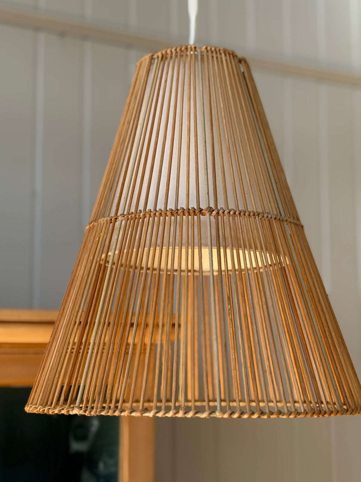 1970s Rattan Pendants