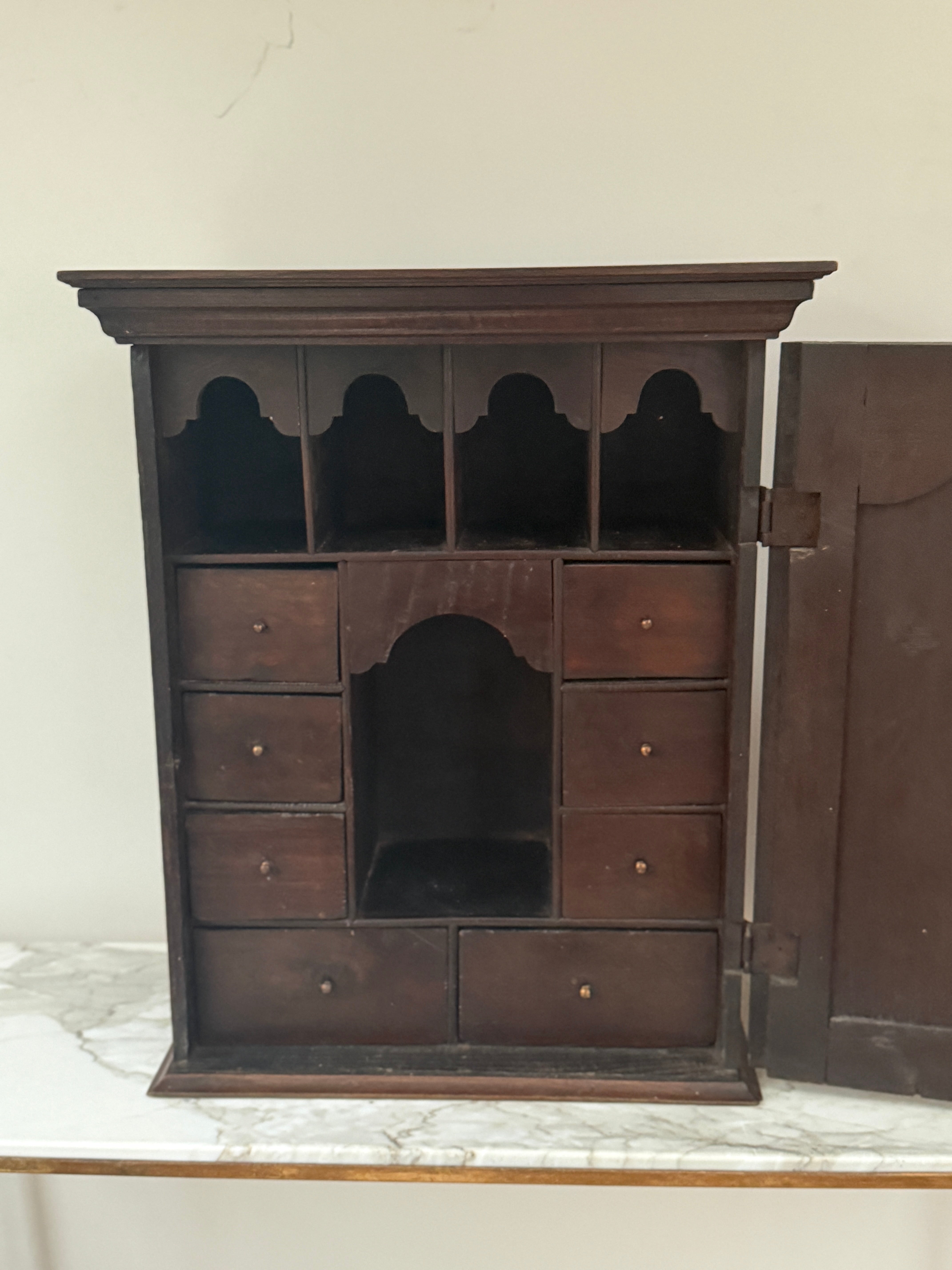 18th Century English Oak Spice Cupboard