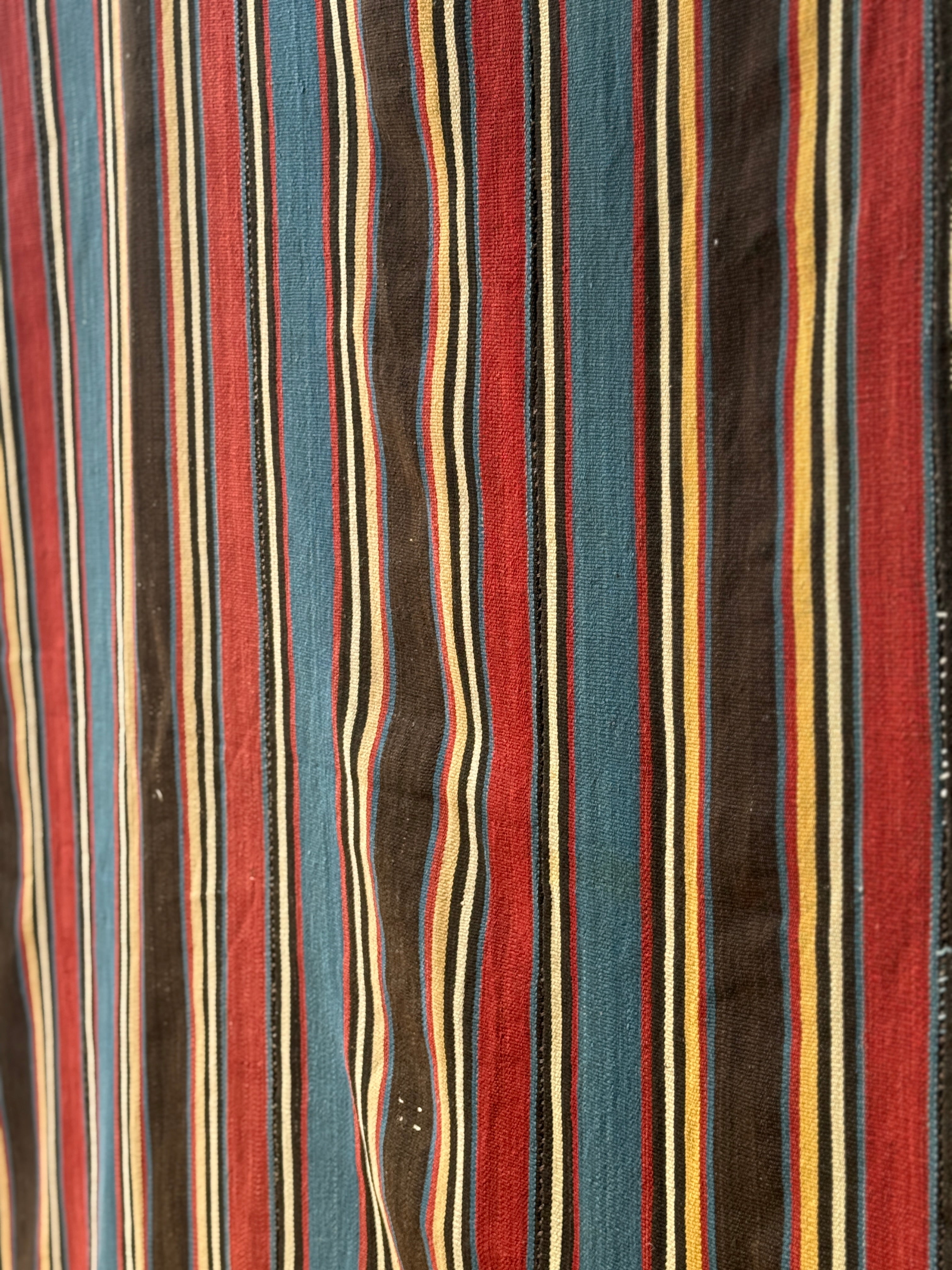 Polychrome Striped Antique Jajim from Azerbaijan