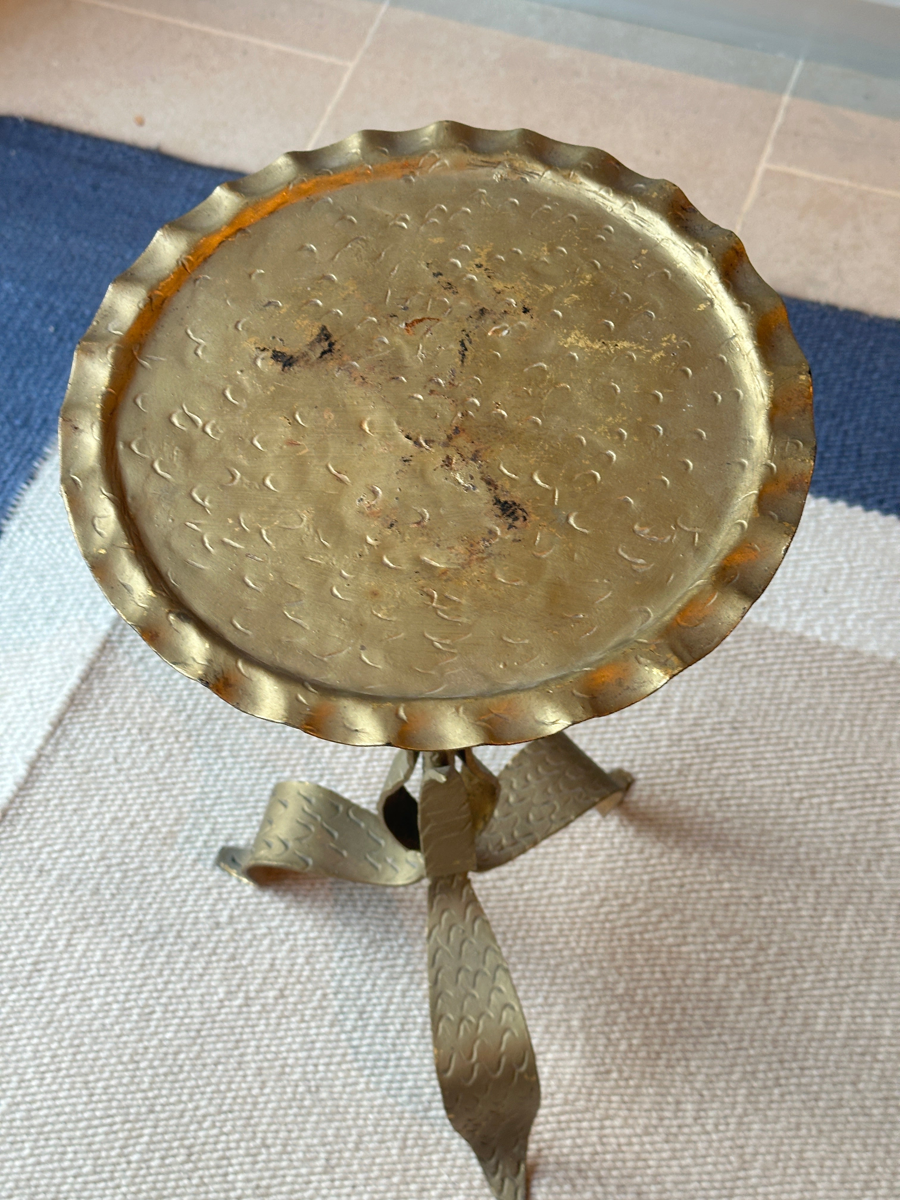 Original Spanish Gilt Metalwork Martini Table