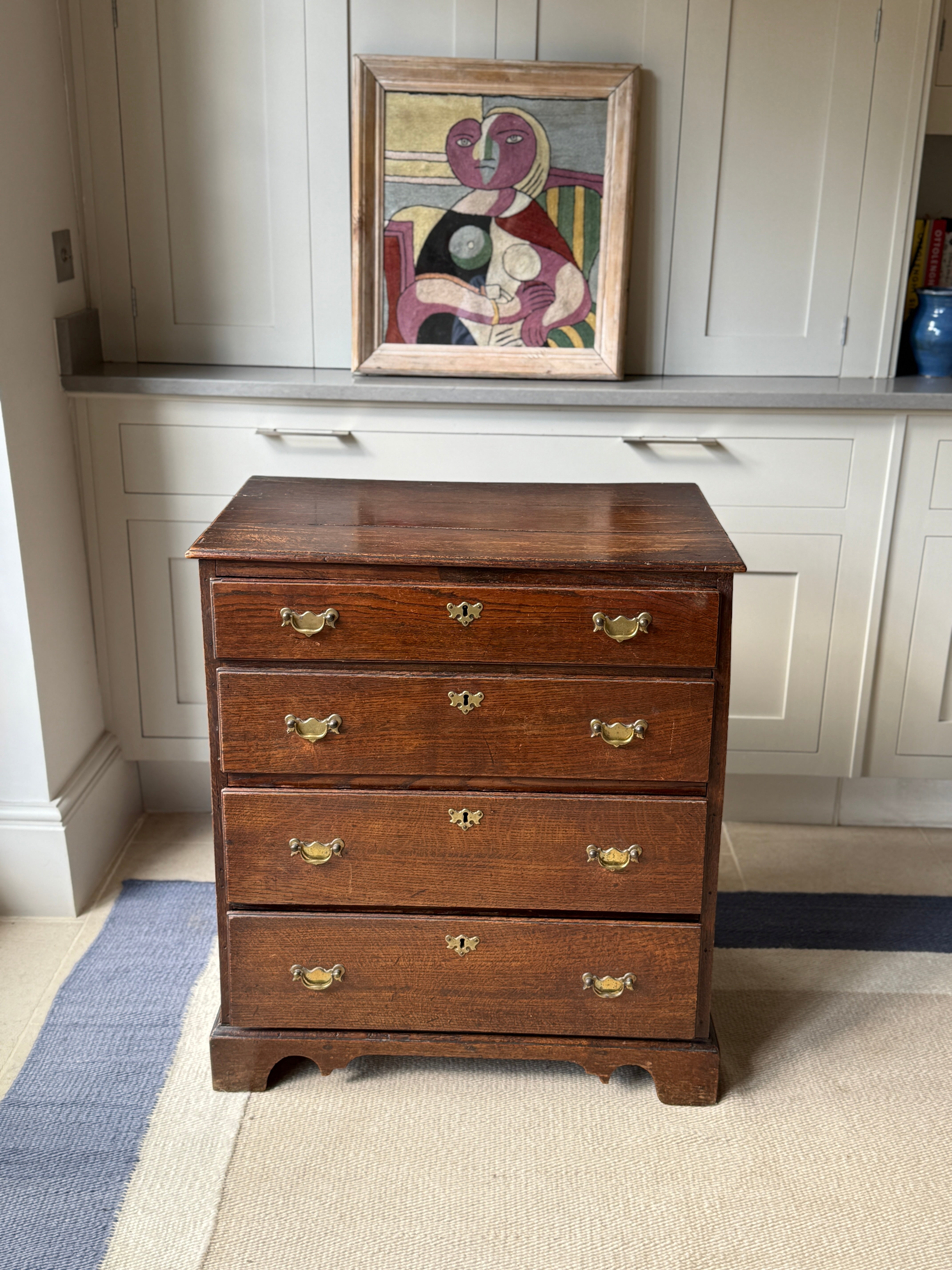 Small early C18th Oak Chest Of Drawers
