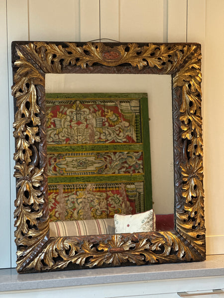 Early 19th Century Italian Wood Carved Mirror