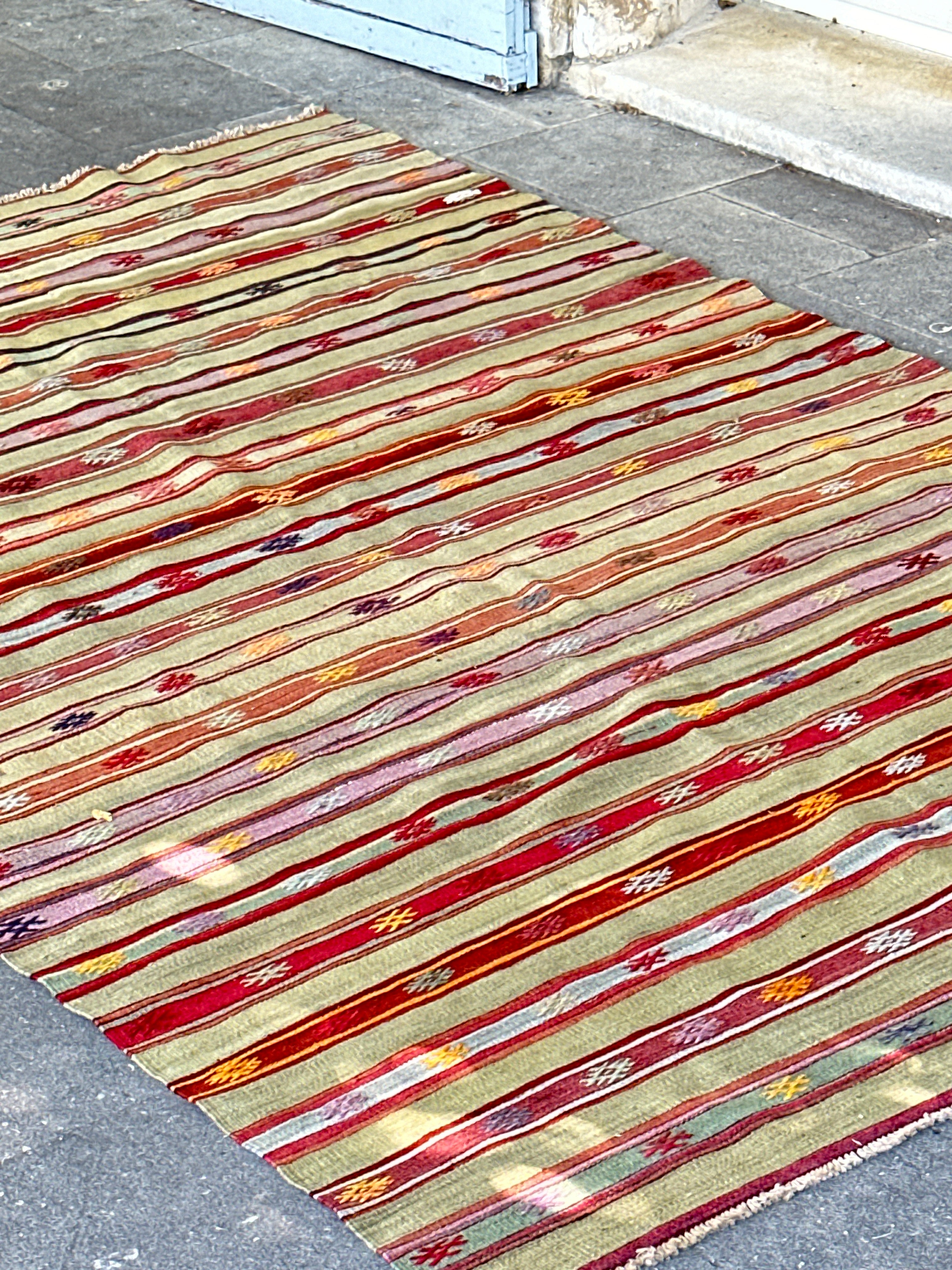 Large Vintage Anatolian Kilim