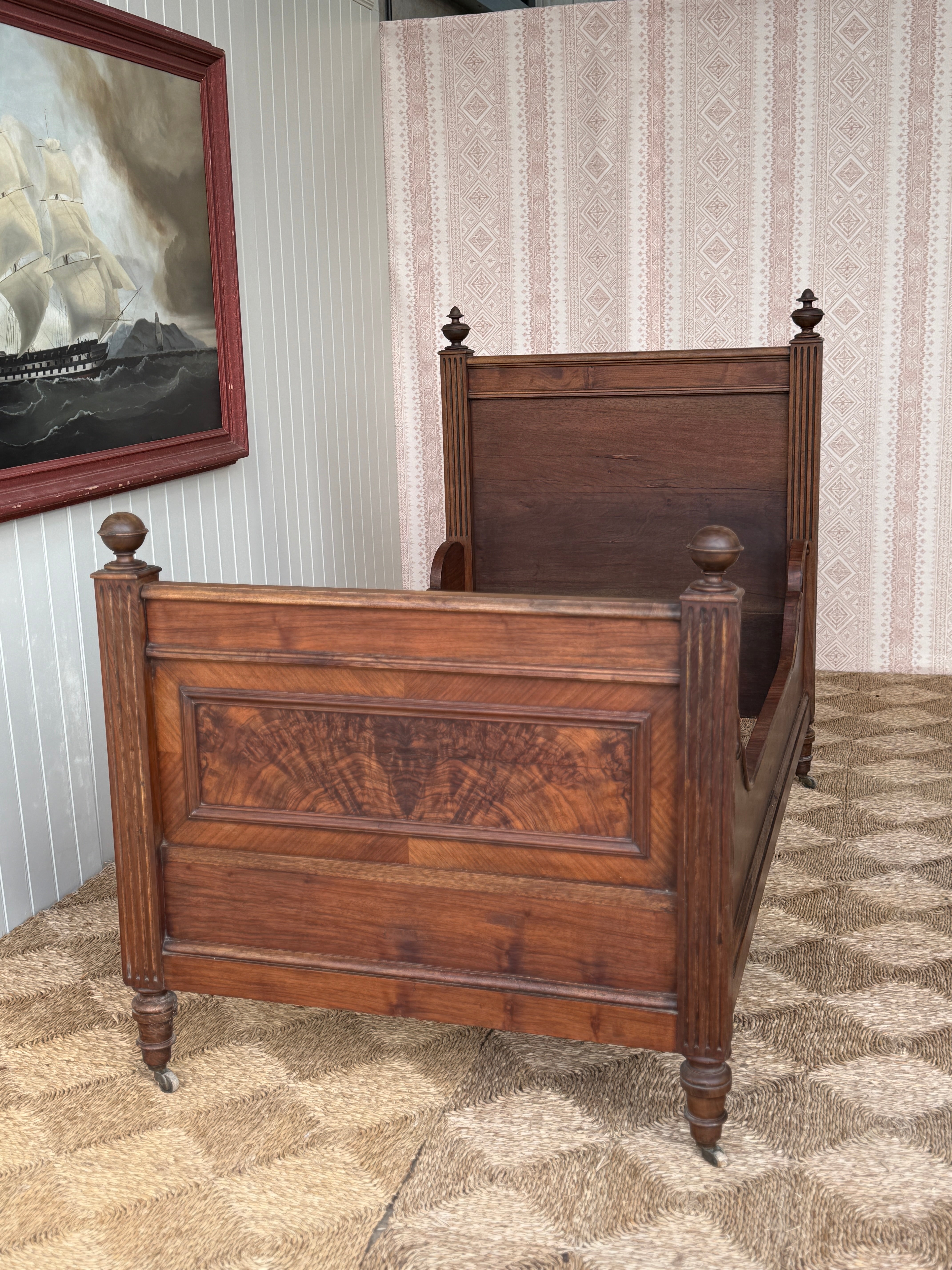 19th Century French Bateau Lit