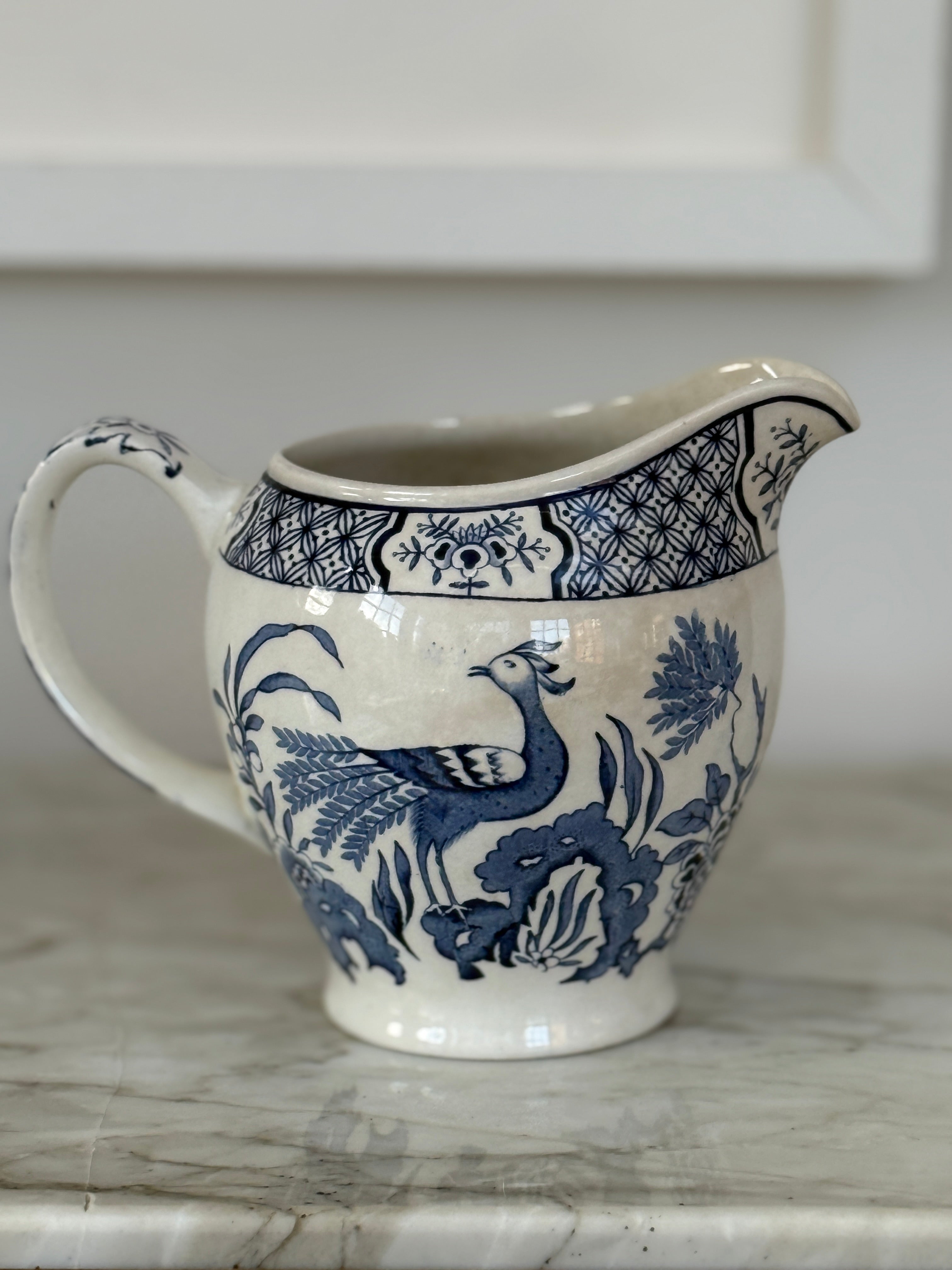 Pretty Blue and White Milk Jg