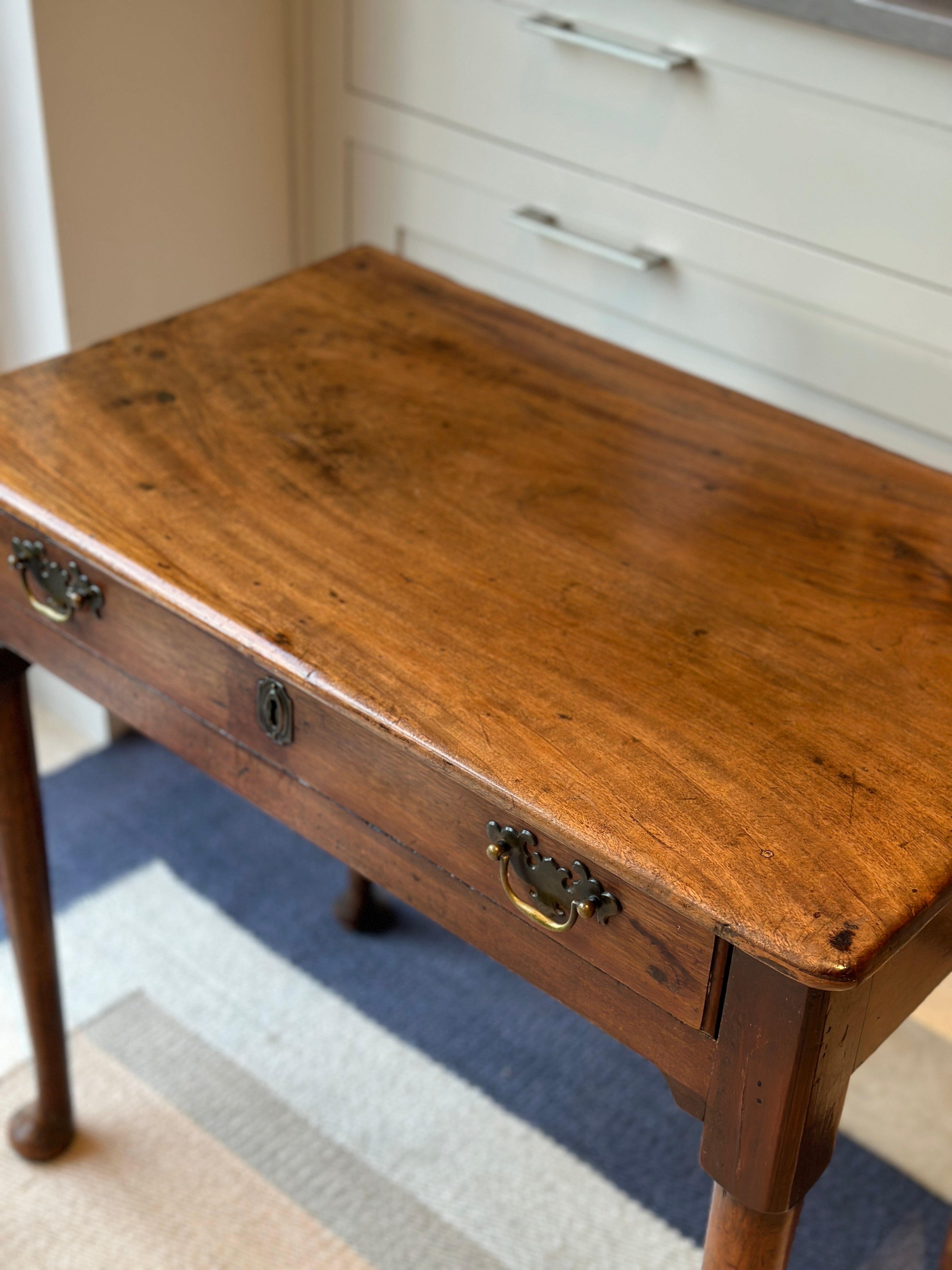 19th Century Lowboy with pad feet