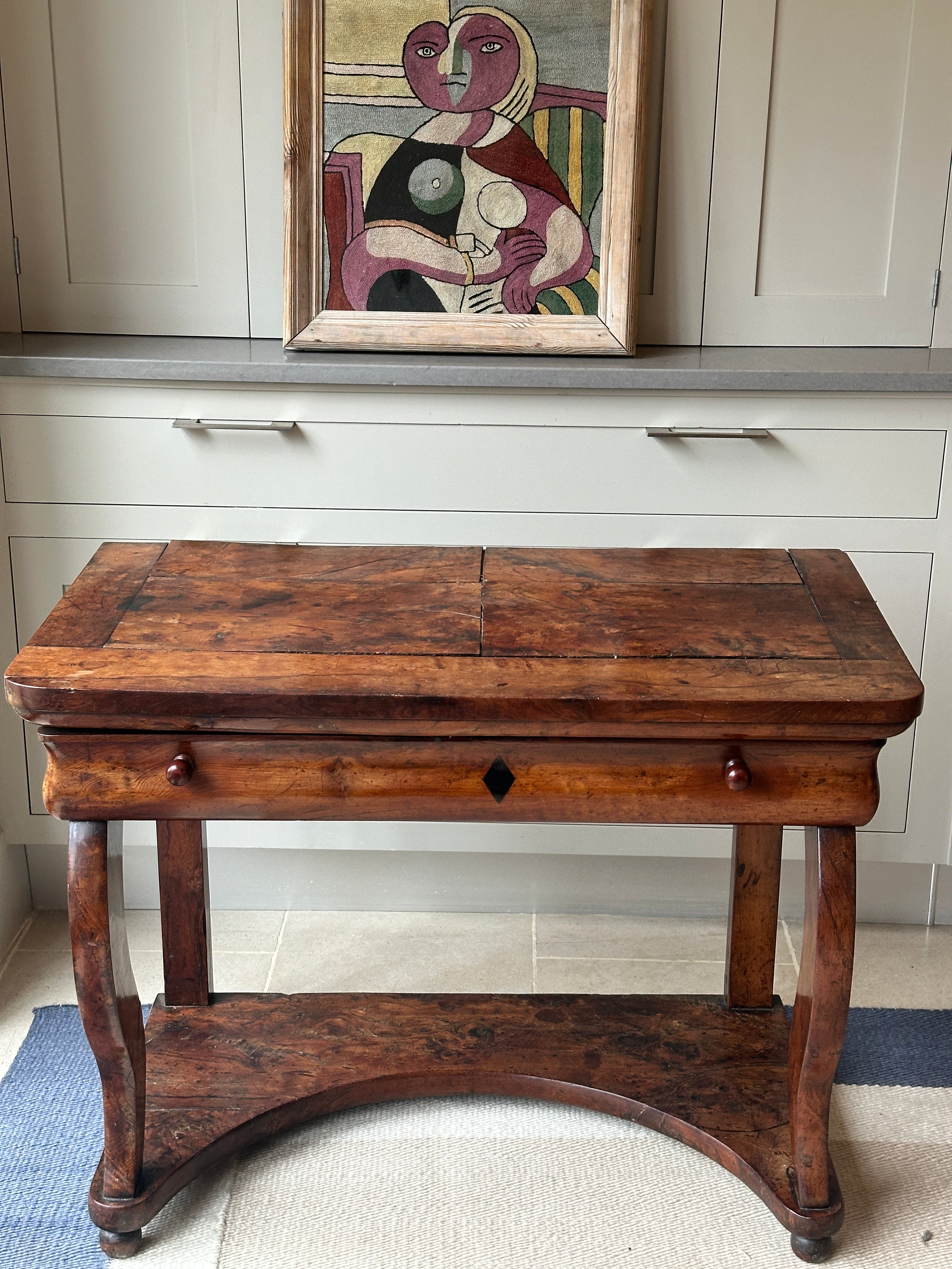 French Early 19th Century Yew wood Console