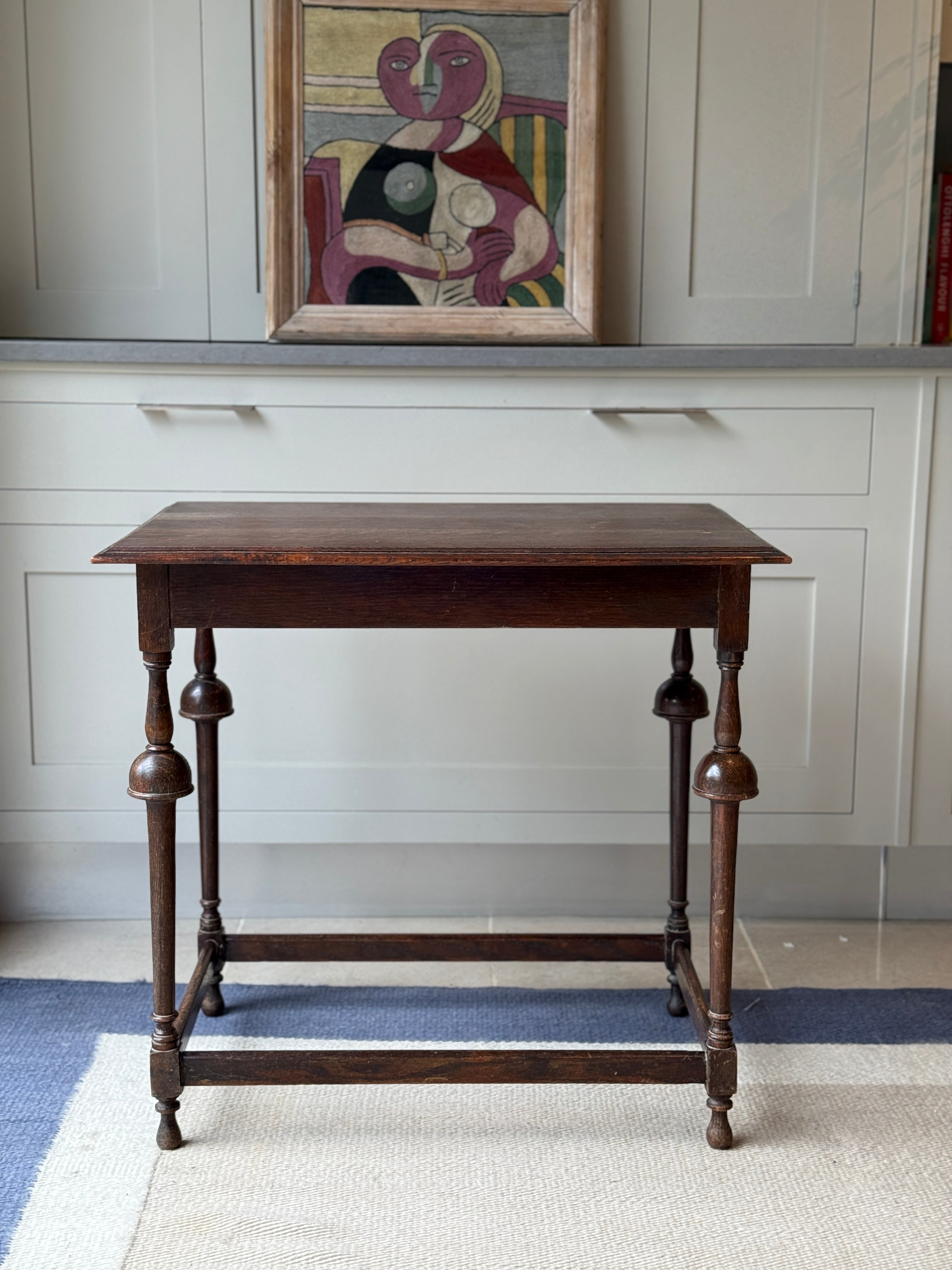Dark Oak Arts & Crafts Side Table