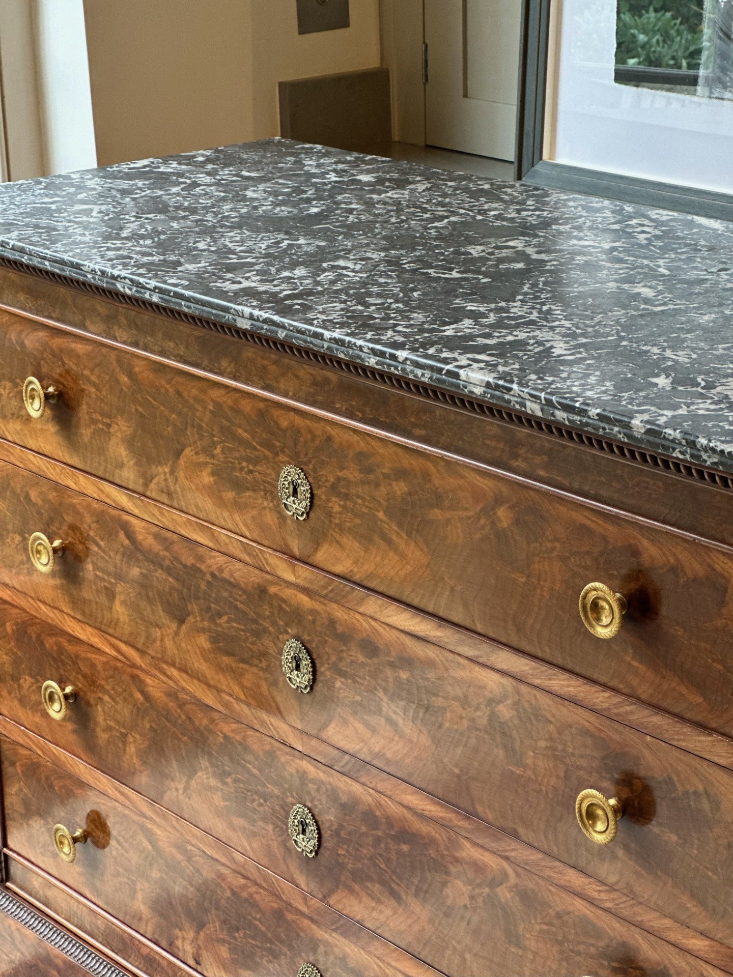 A Stunning French Empire Marble Commode by Lemarchand Paris