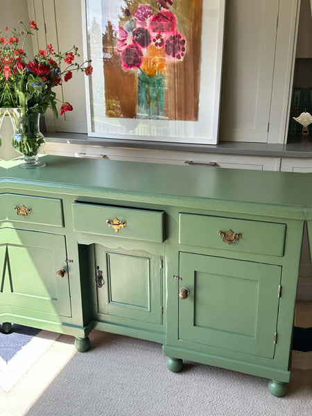 Painted Pine Dresser In Calke Green