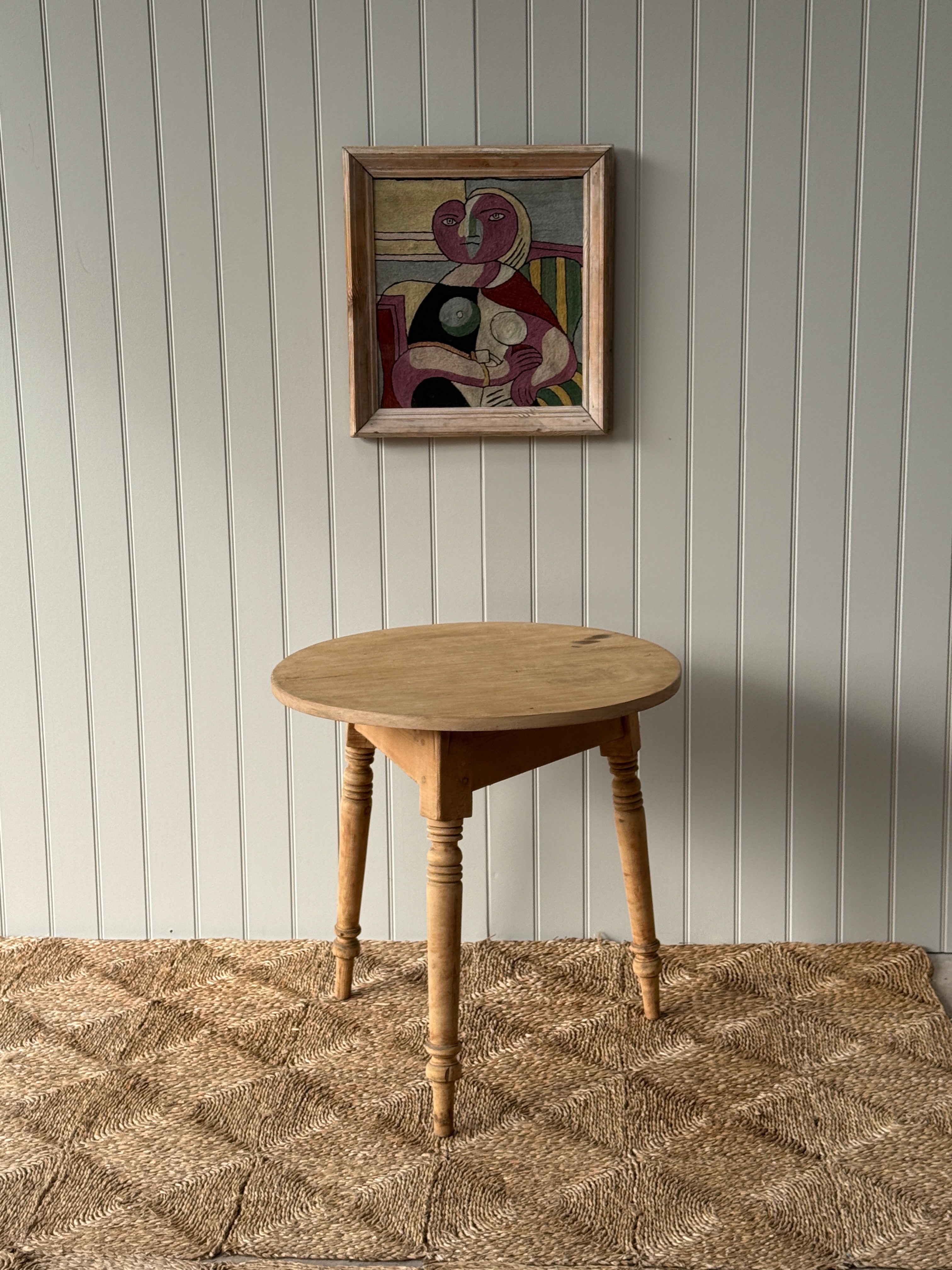 Antique Pine Cricket Table