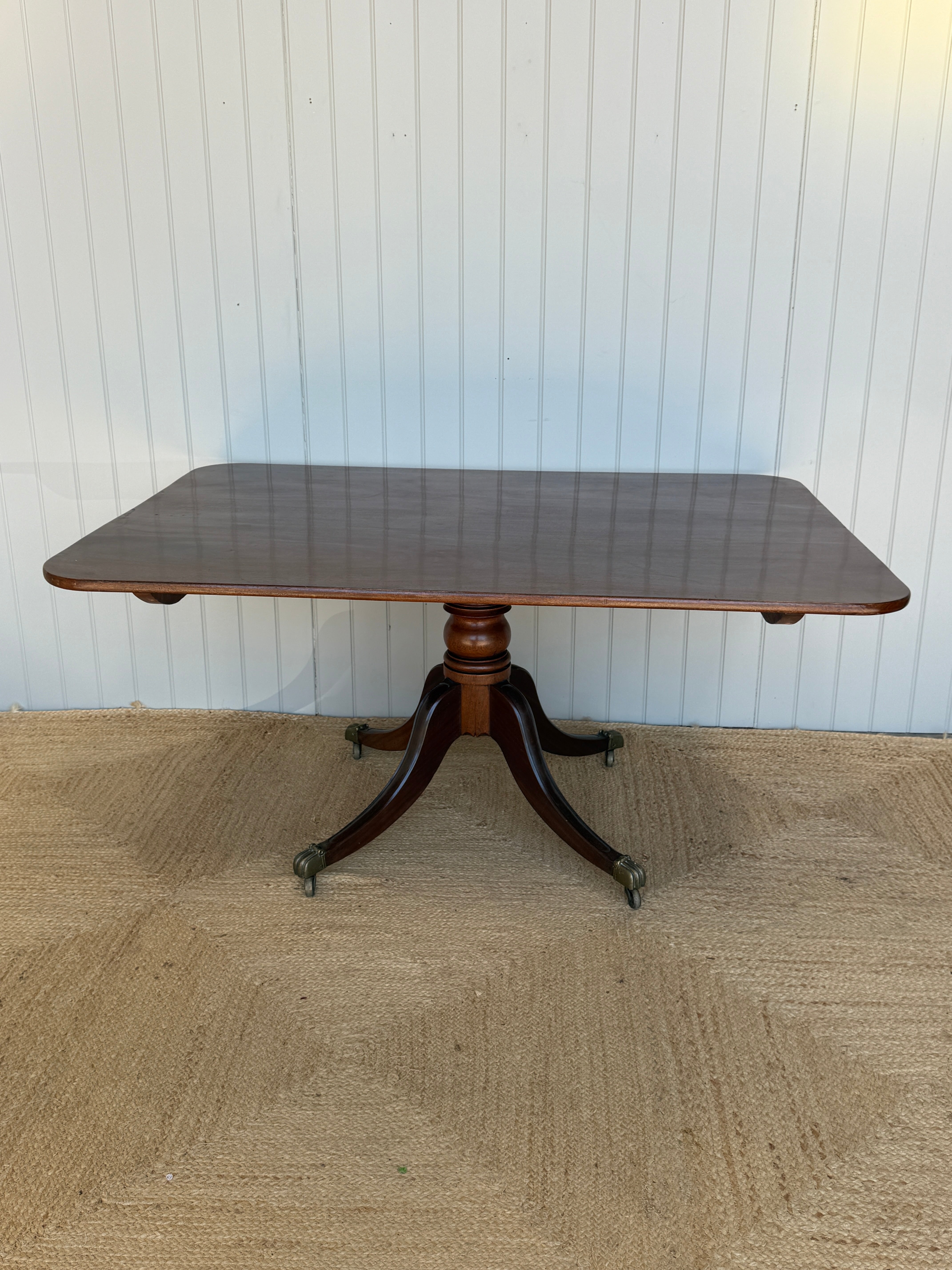 Large Regency Mahogany Tilt Top Table