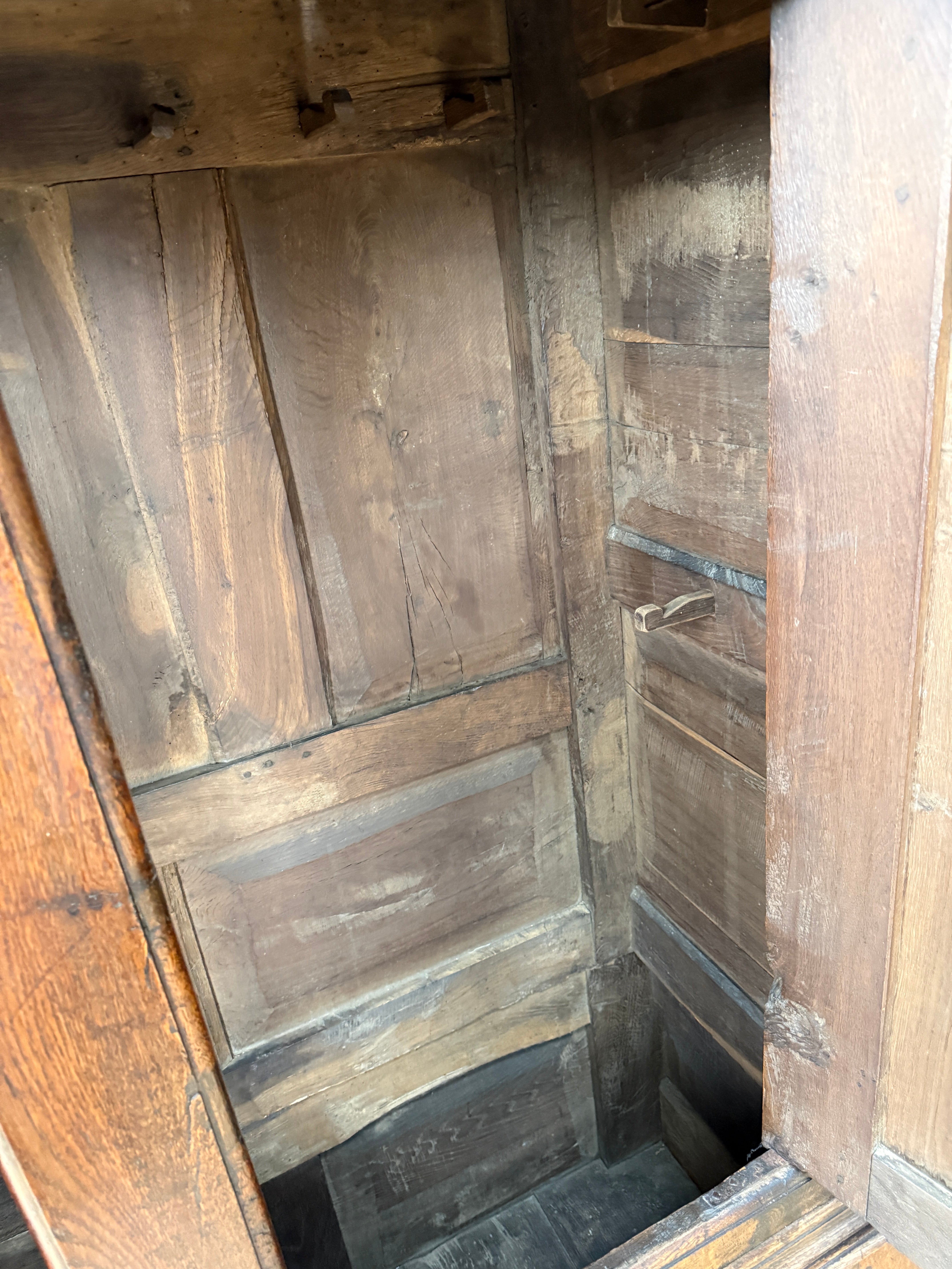 Large 18th Century Oak Hanging Cupboard