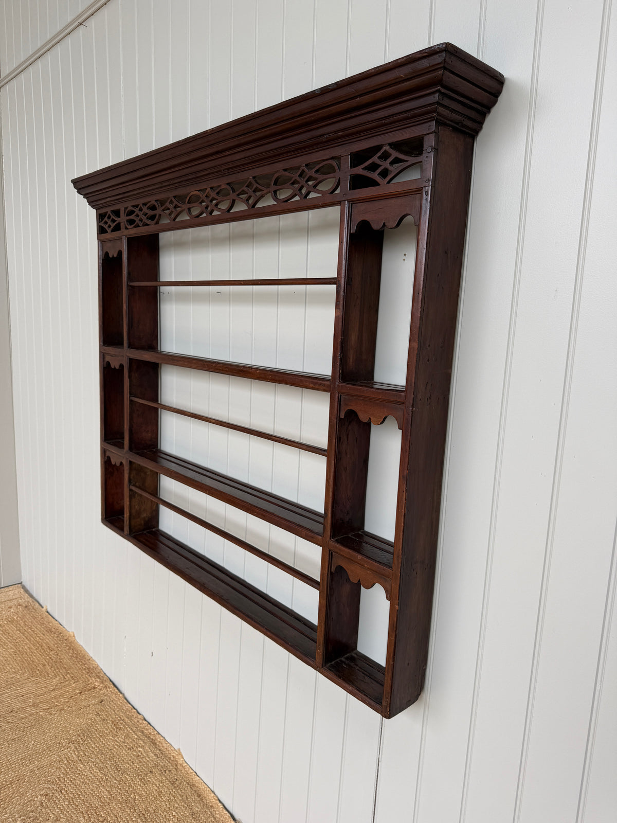18th Century Pine Delft Rack with Fretwork
