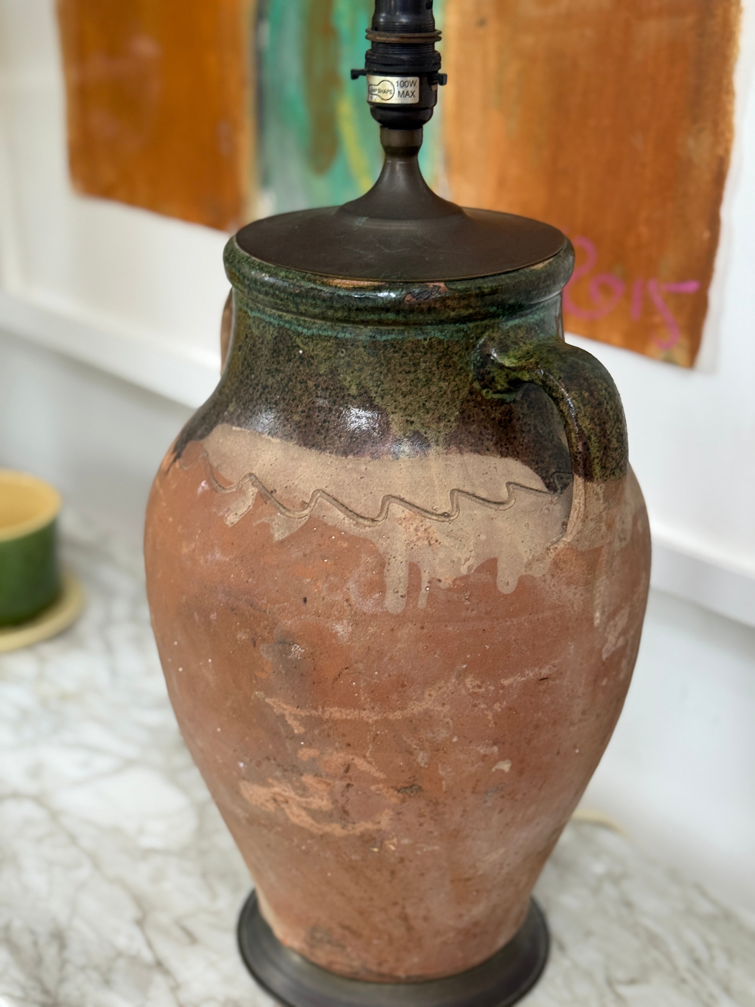 Terracotta Urn table Lamp