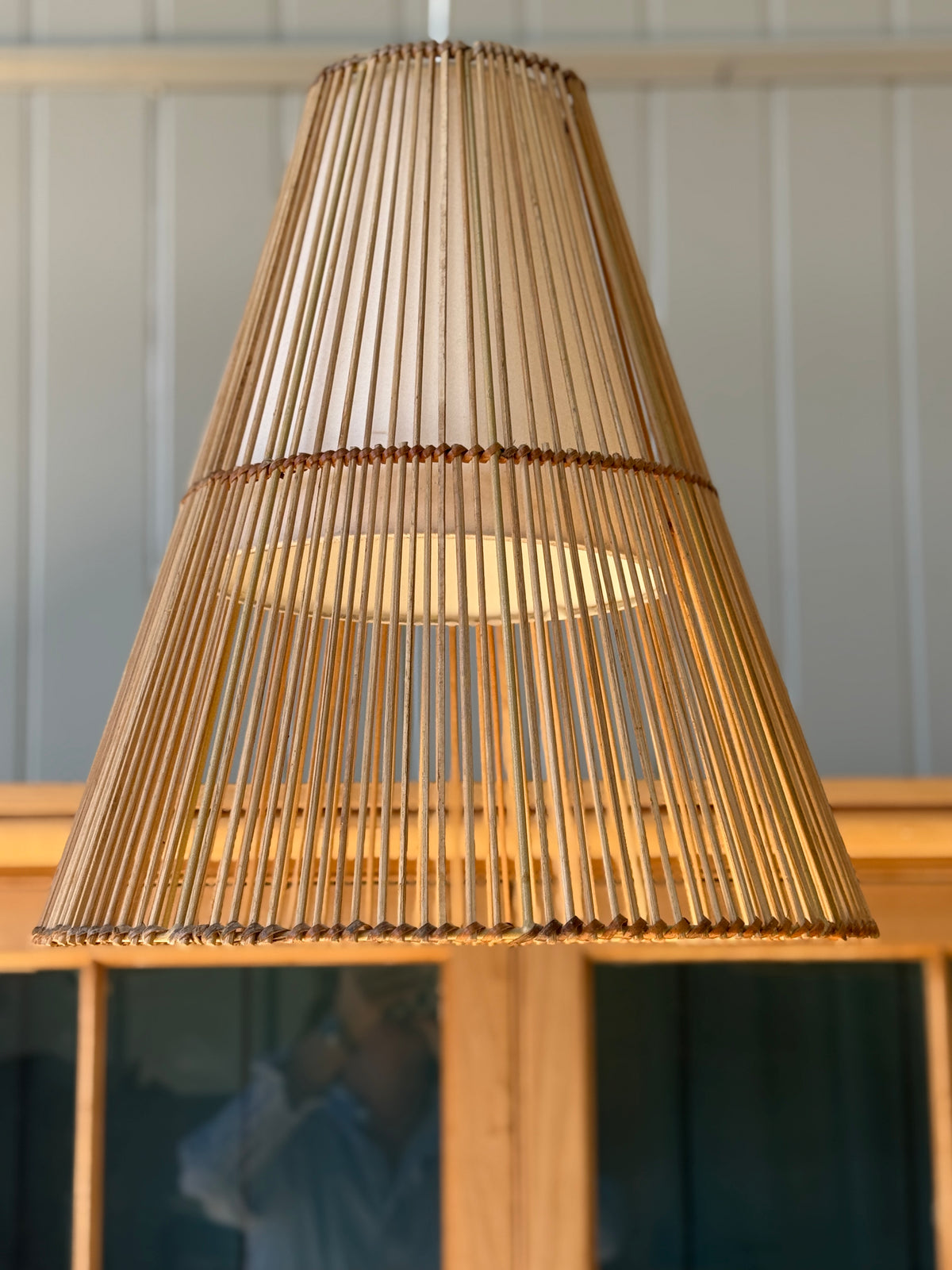 1970s Rattan Pendants