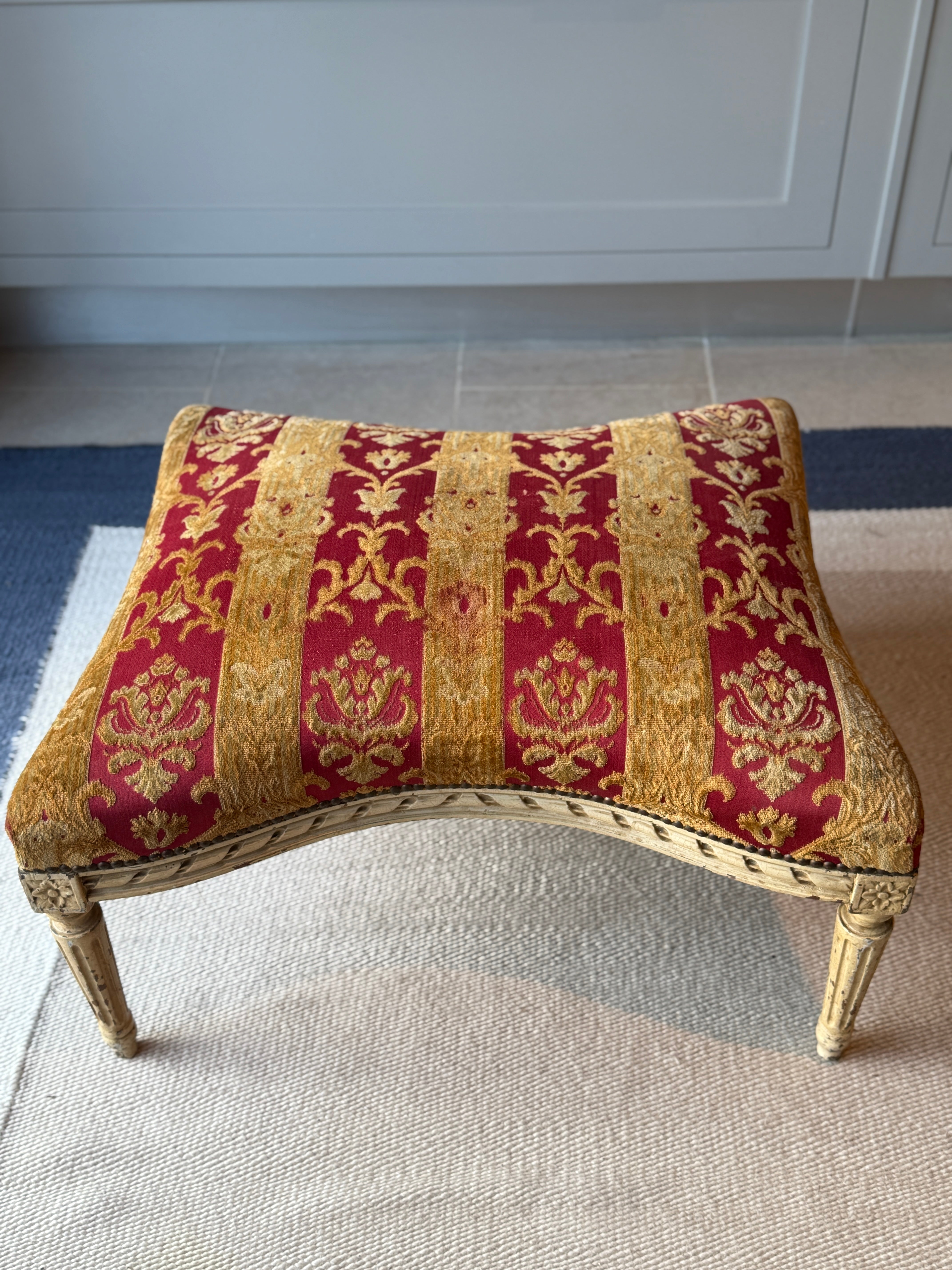 French 19th Century Ottoman Footstool