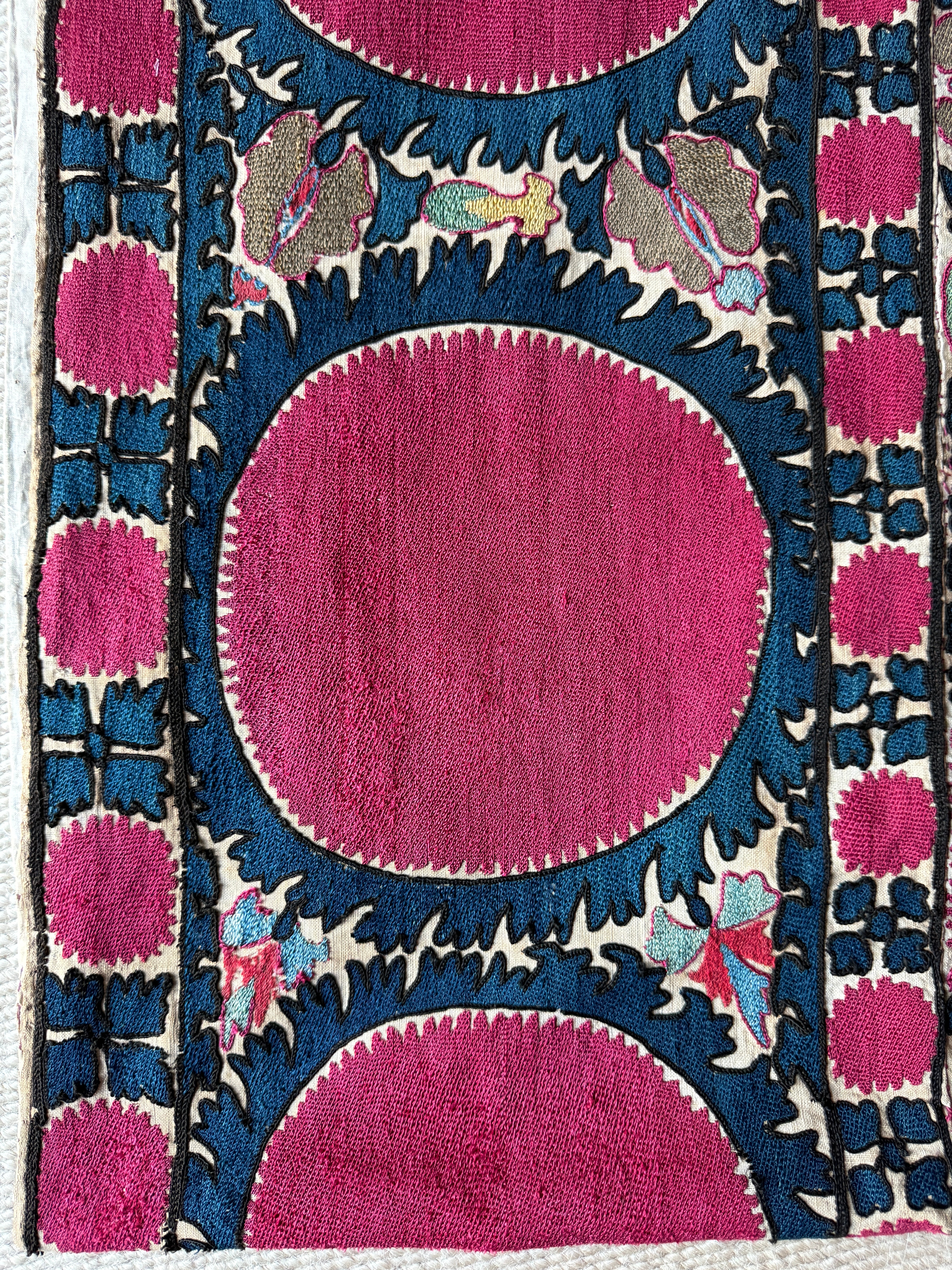 Old Tashkent Suzani Wallhanging