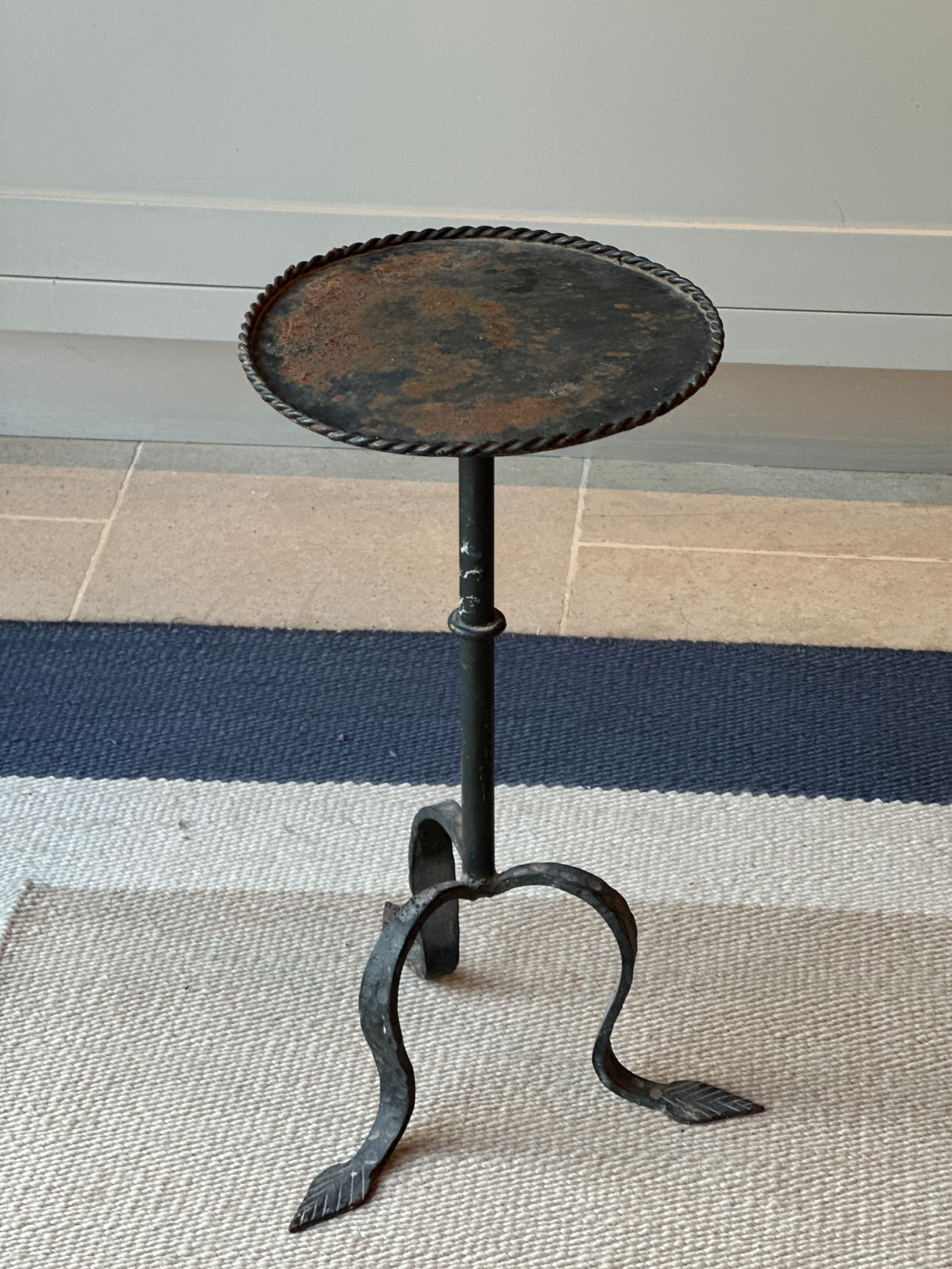 Original Mid Century Spanish Martini Table in black