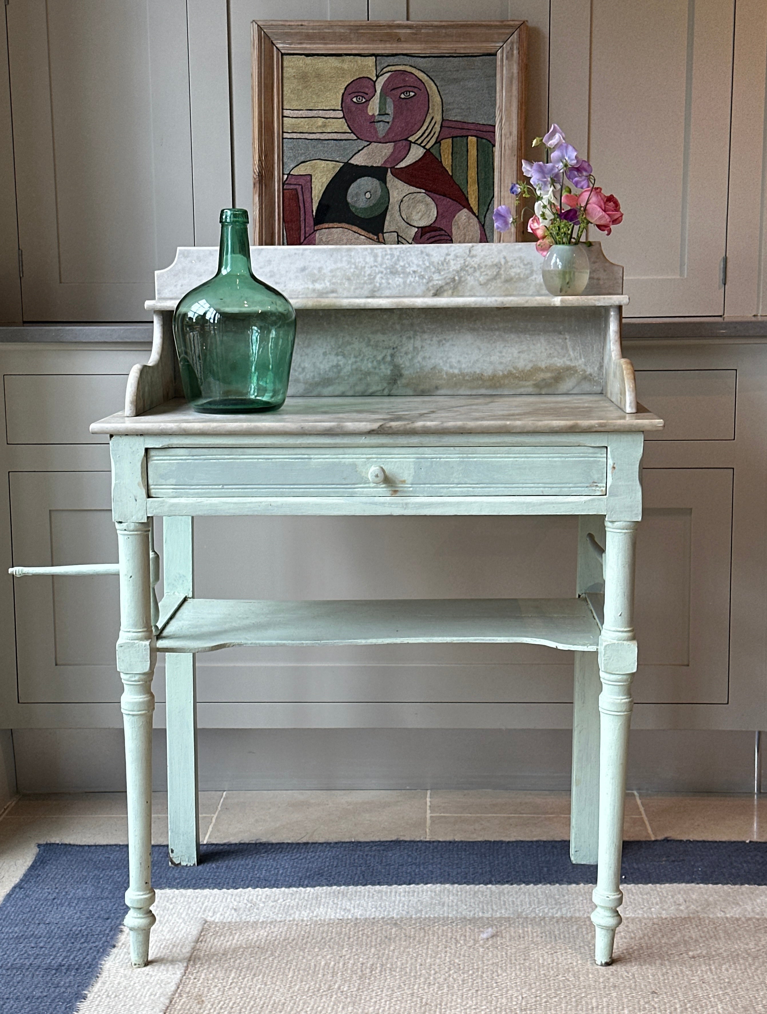 Sweet Painted Antique Washstand