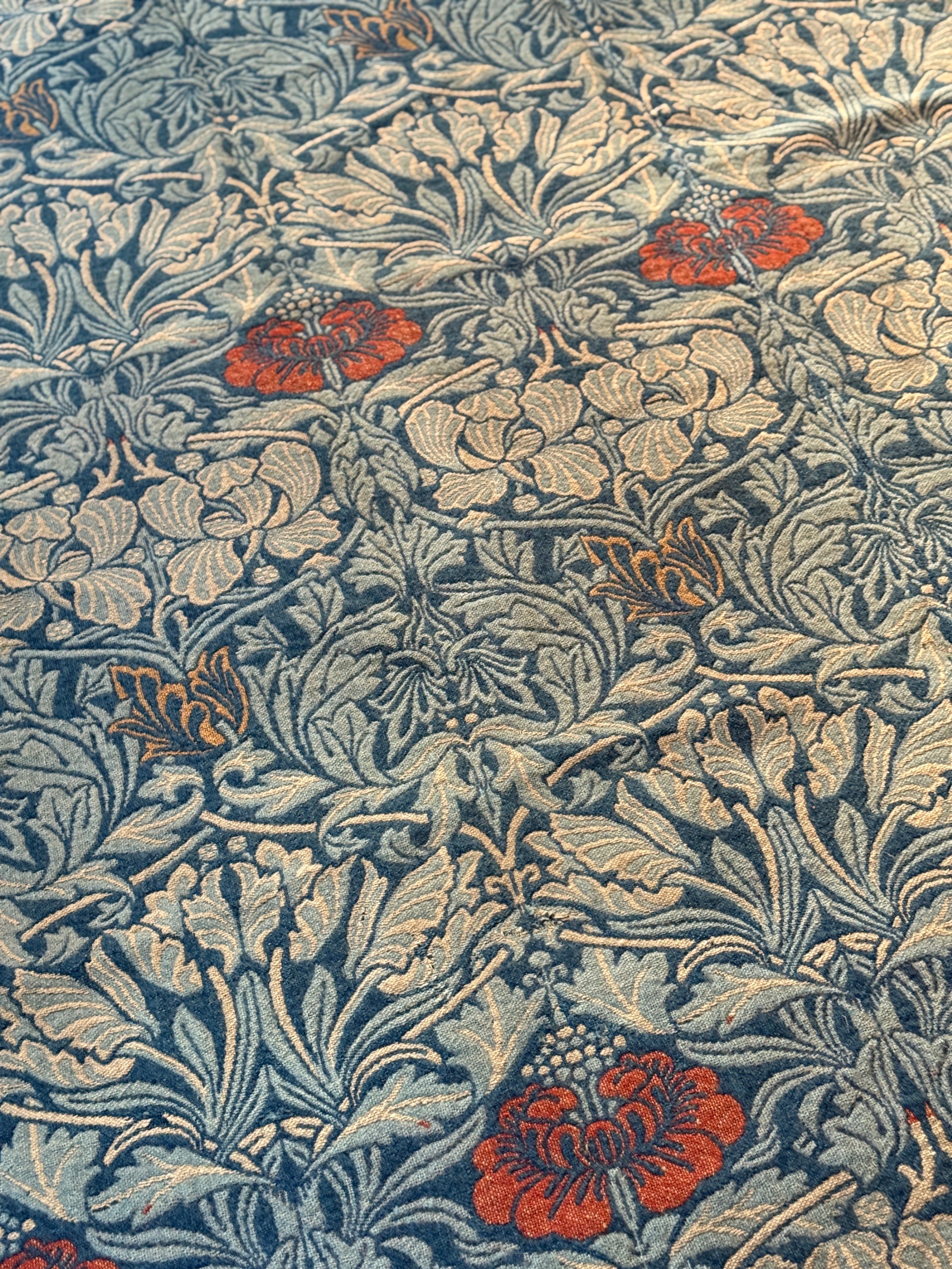 Large Original Woollen William Morris Curtain Panel - circa 1880
