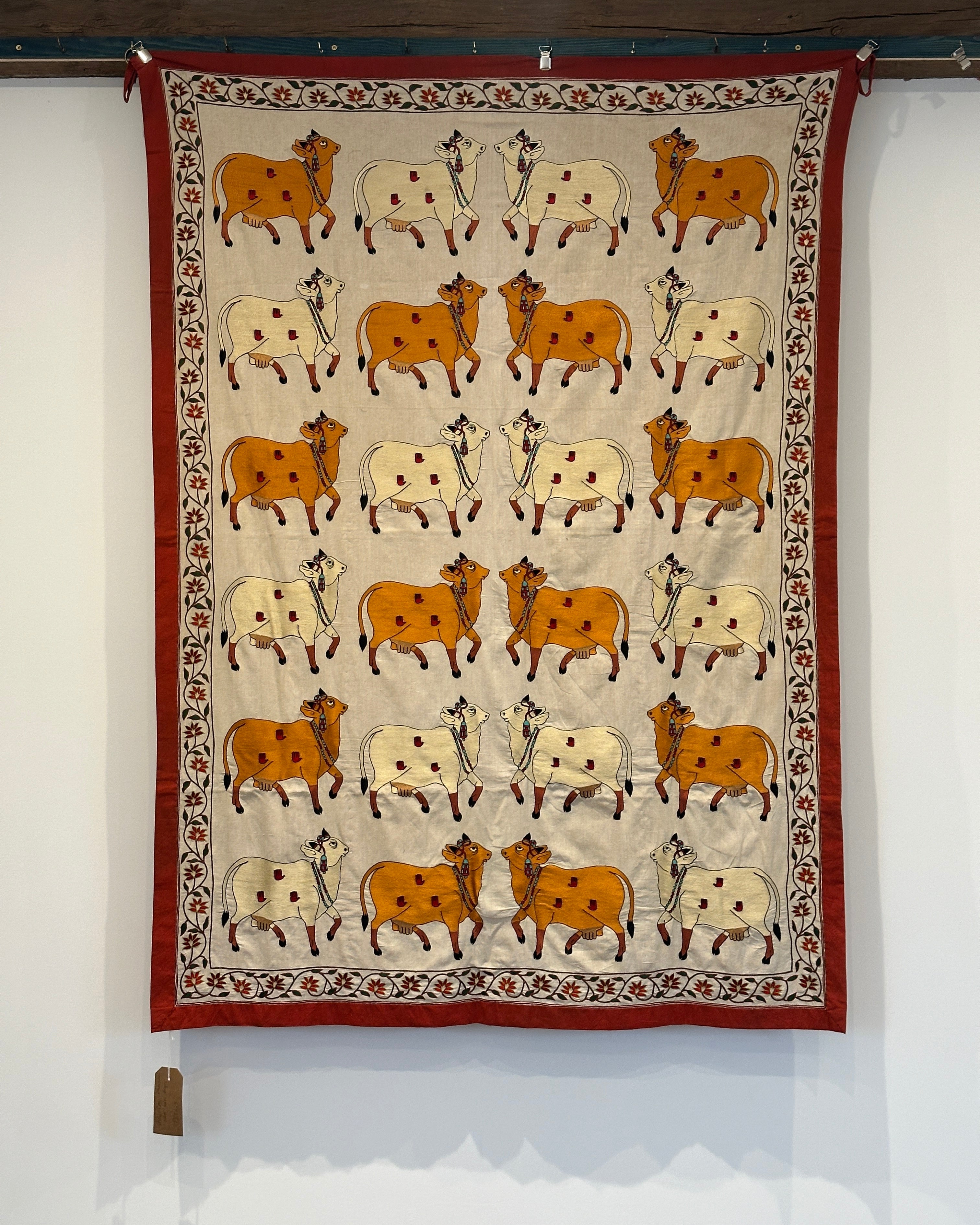 Vintage Sacred Cow Pishwai Wall Covering