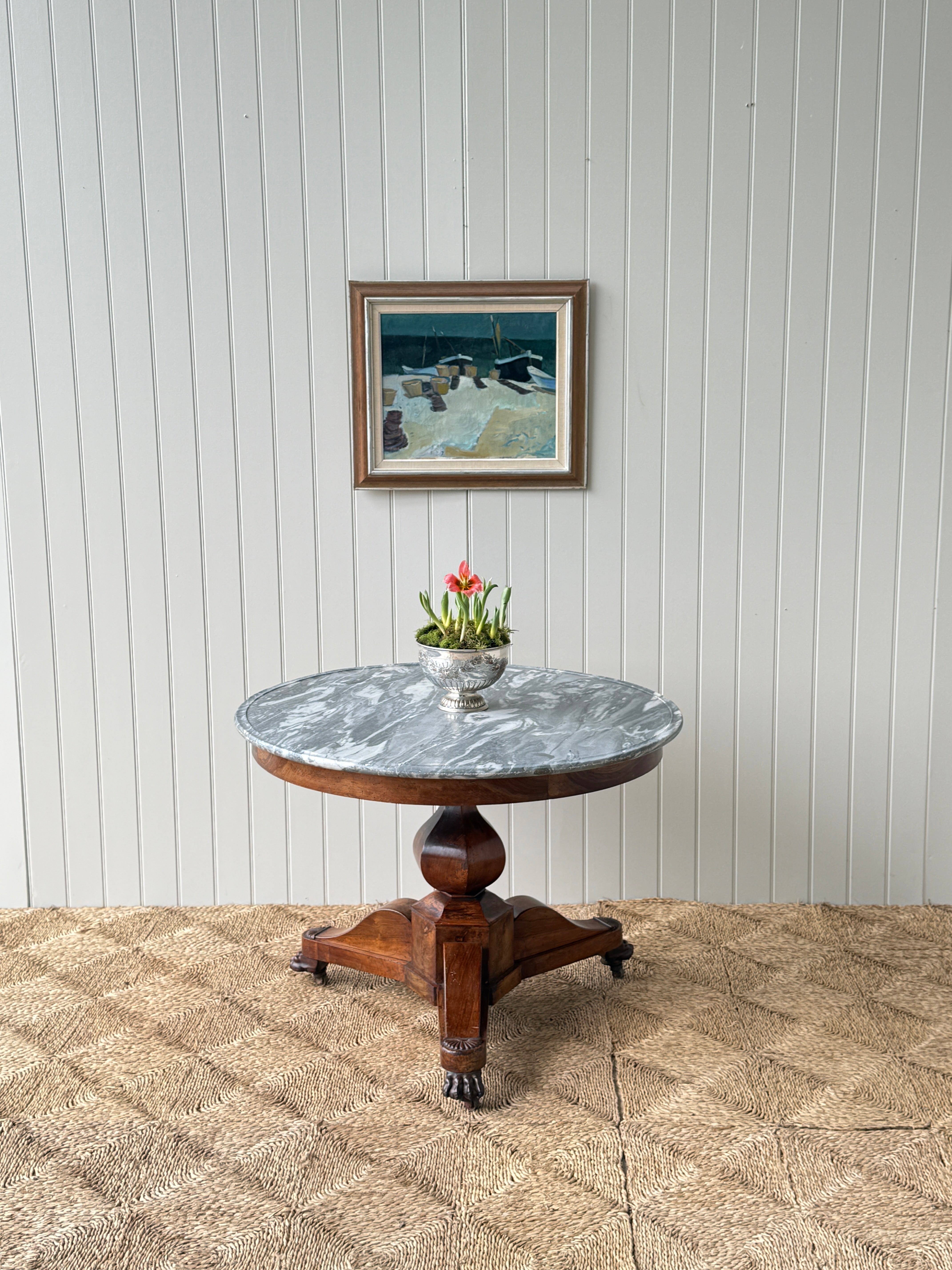 French  Marble Topped Gueridon