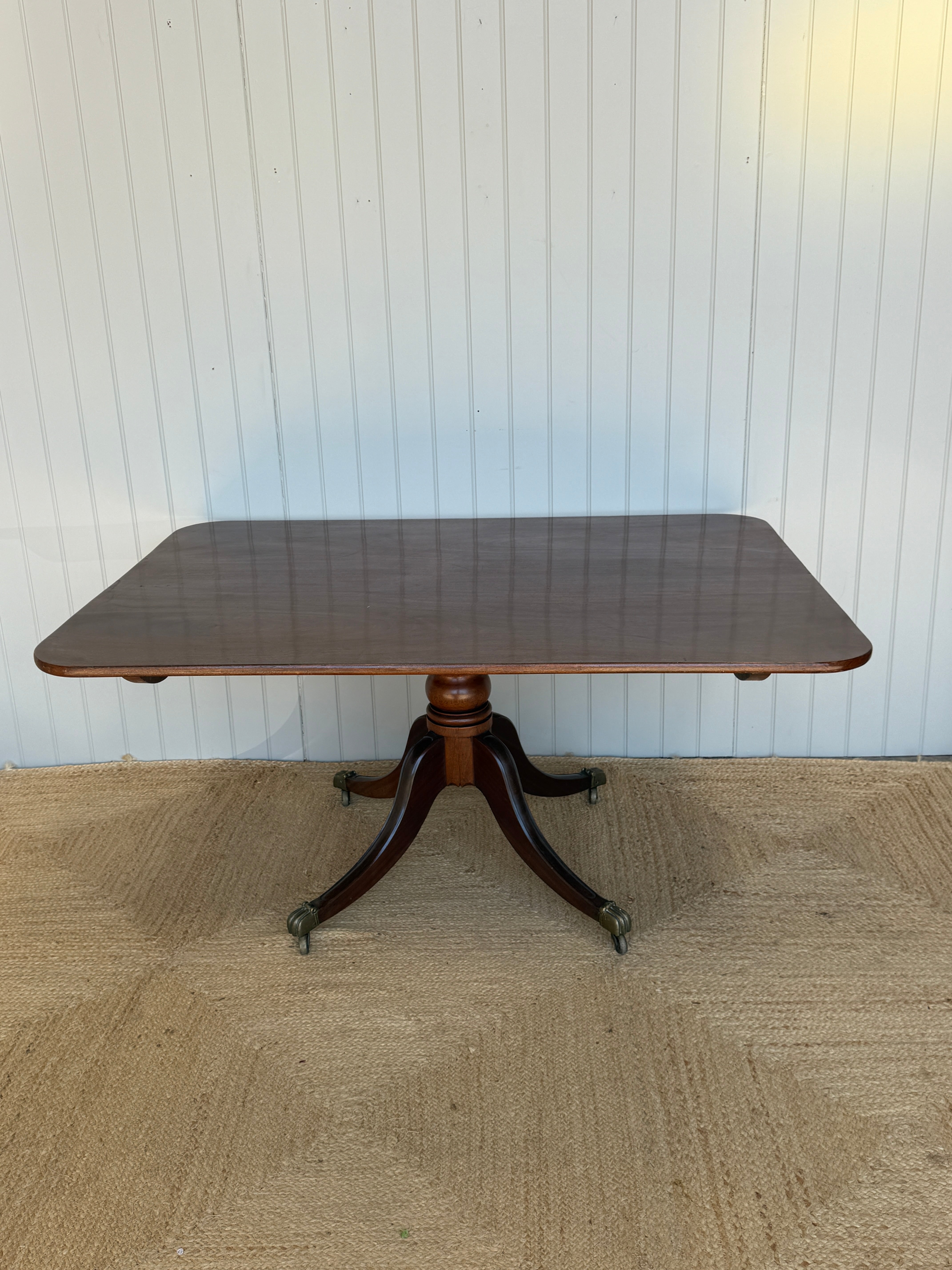 Large Regency Mahogany Tilt Top Table