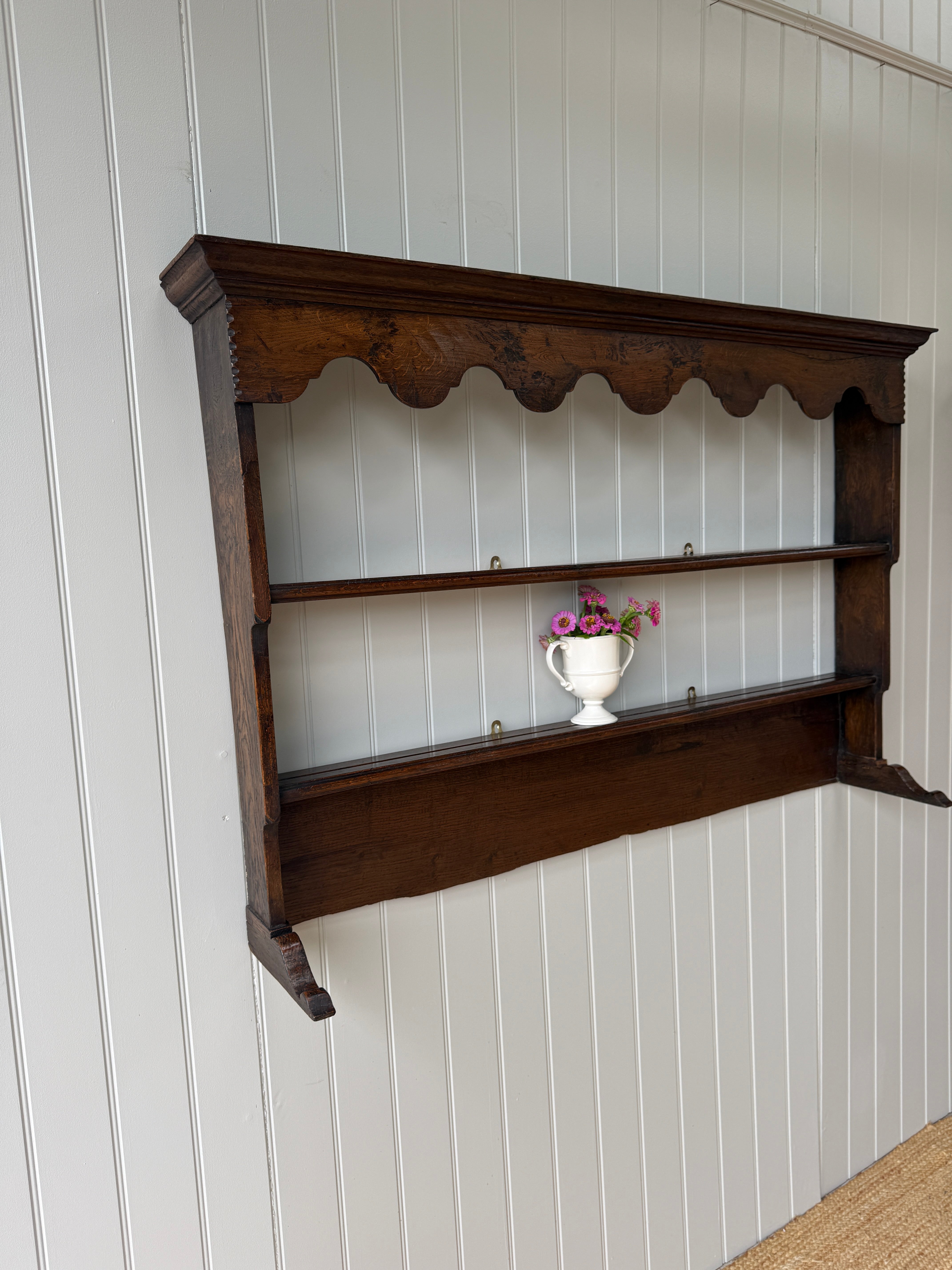 Early 19th Century Oak Delft Rack