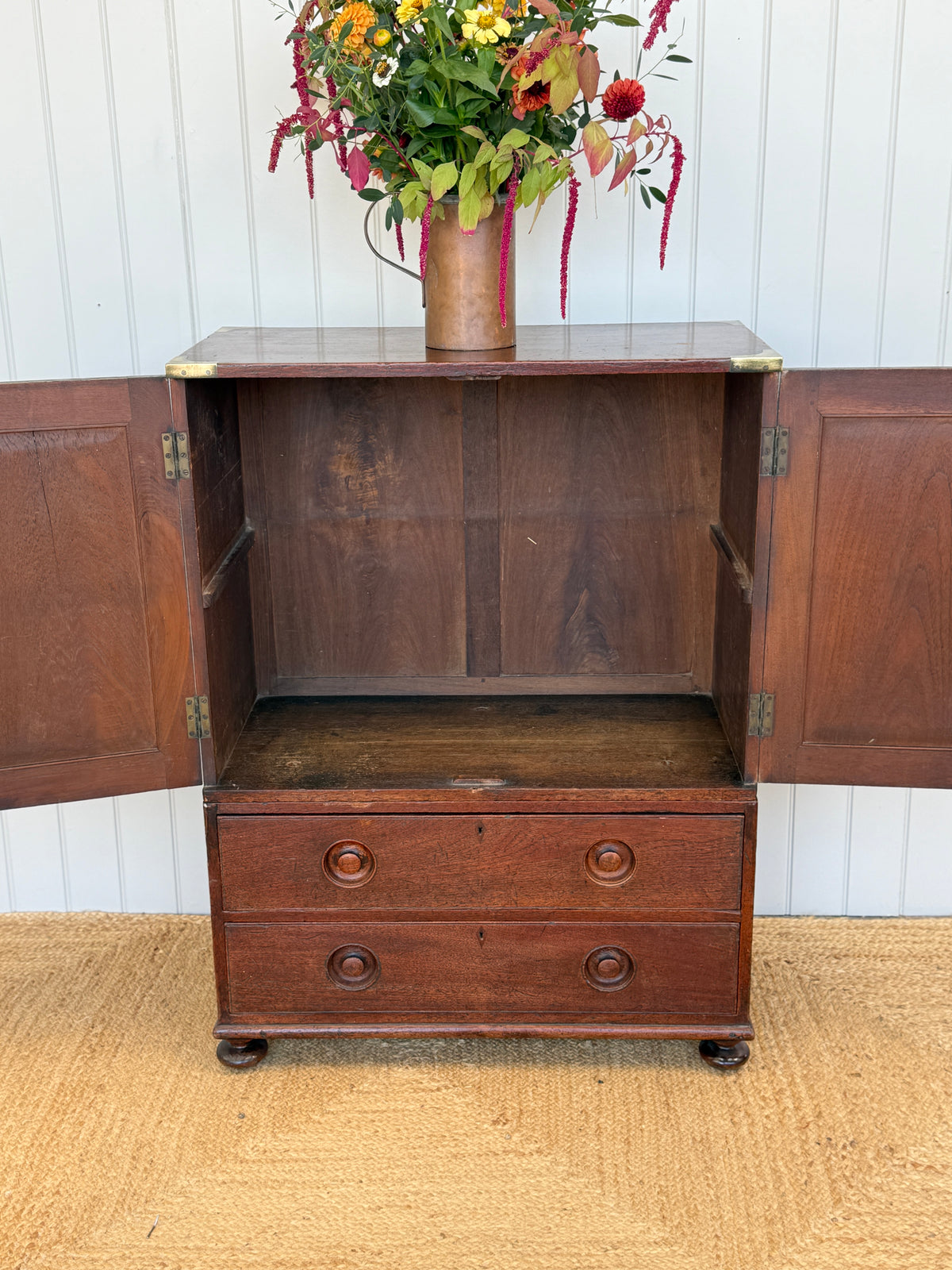 A late 19th Century 2 Part Campaign Chest
