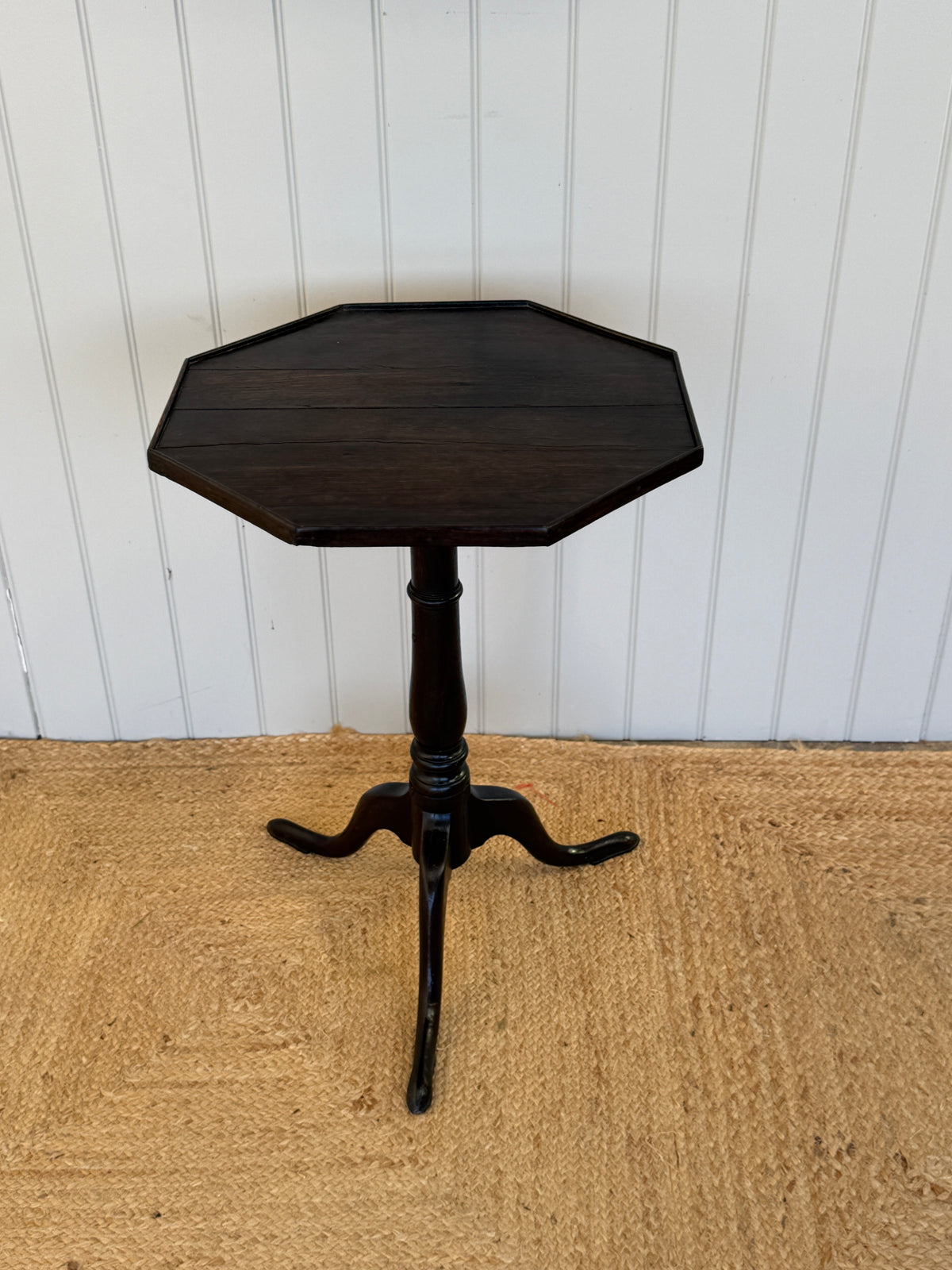 Georgian Oak Octagonal Tripod Table