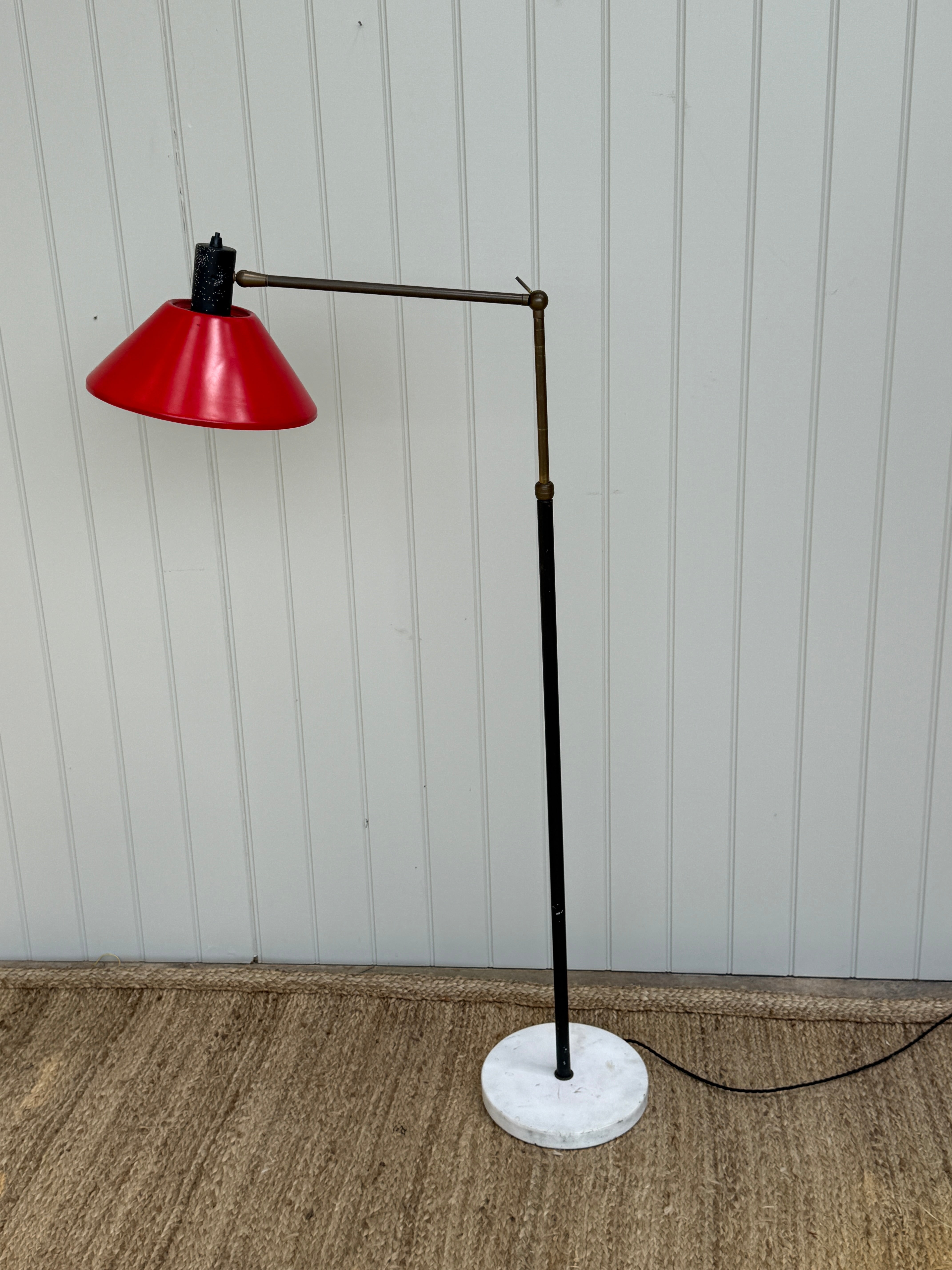 Rare Red Stilux Floor Lamp
