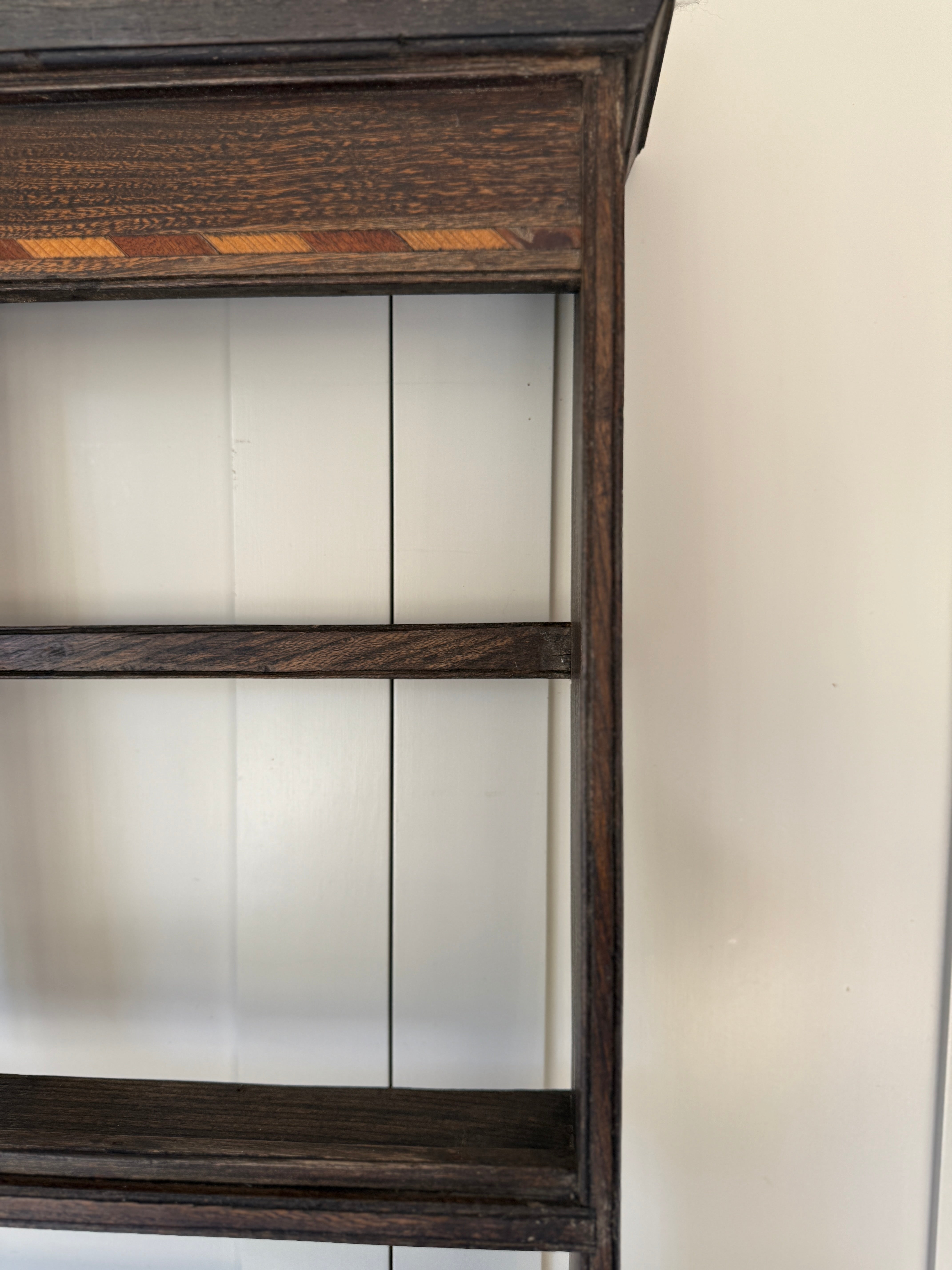 Small French Marquetry Delft Rack