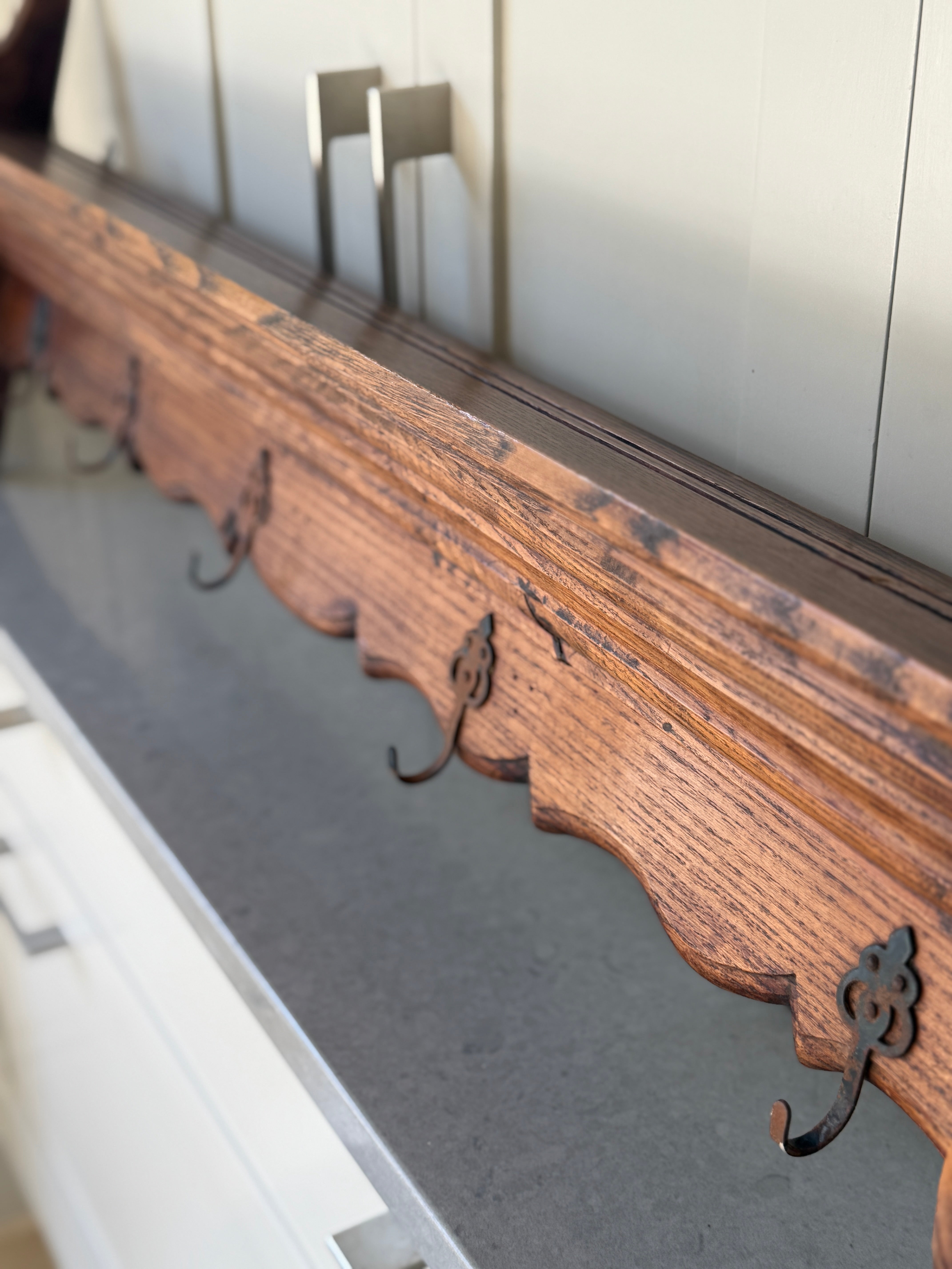 Medium French Oak Coat Rack