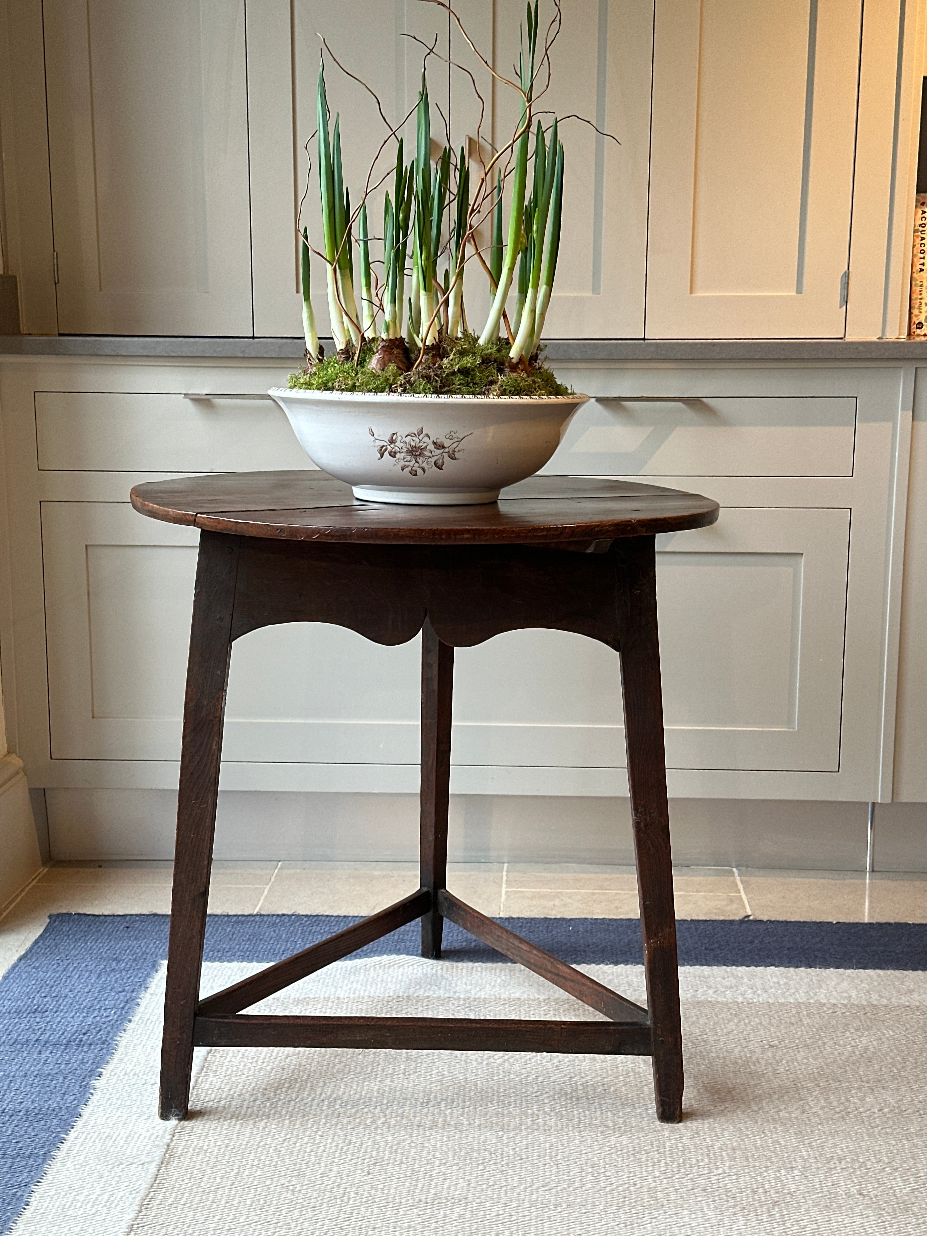 Tall 18th Century Elm Cricket Table