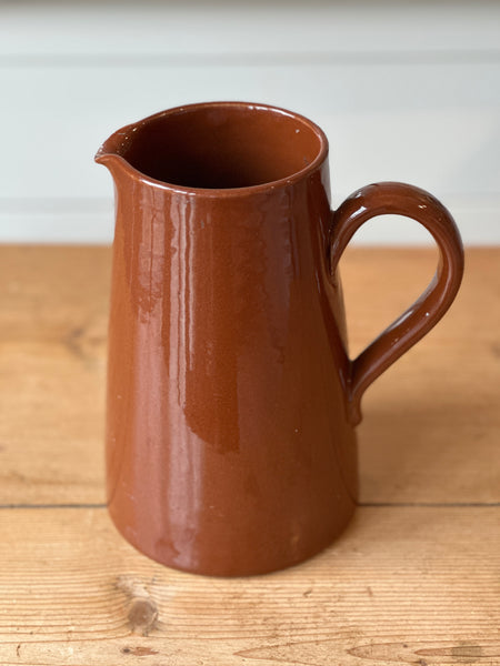 Vintage Brown English Pottery Jug - dreamy colour