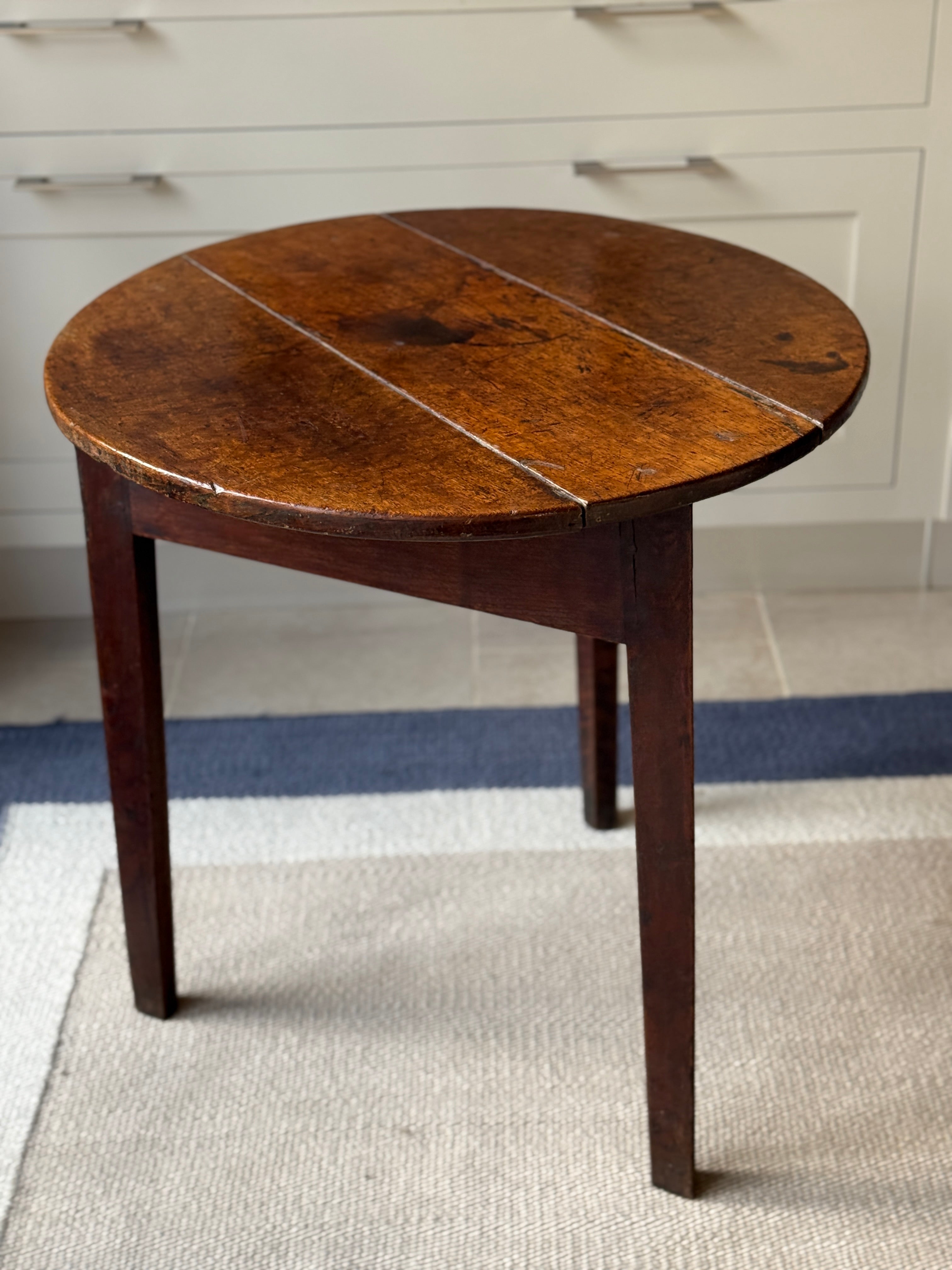 Large 18th Century Oak Cricket Table