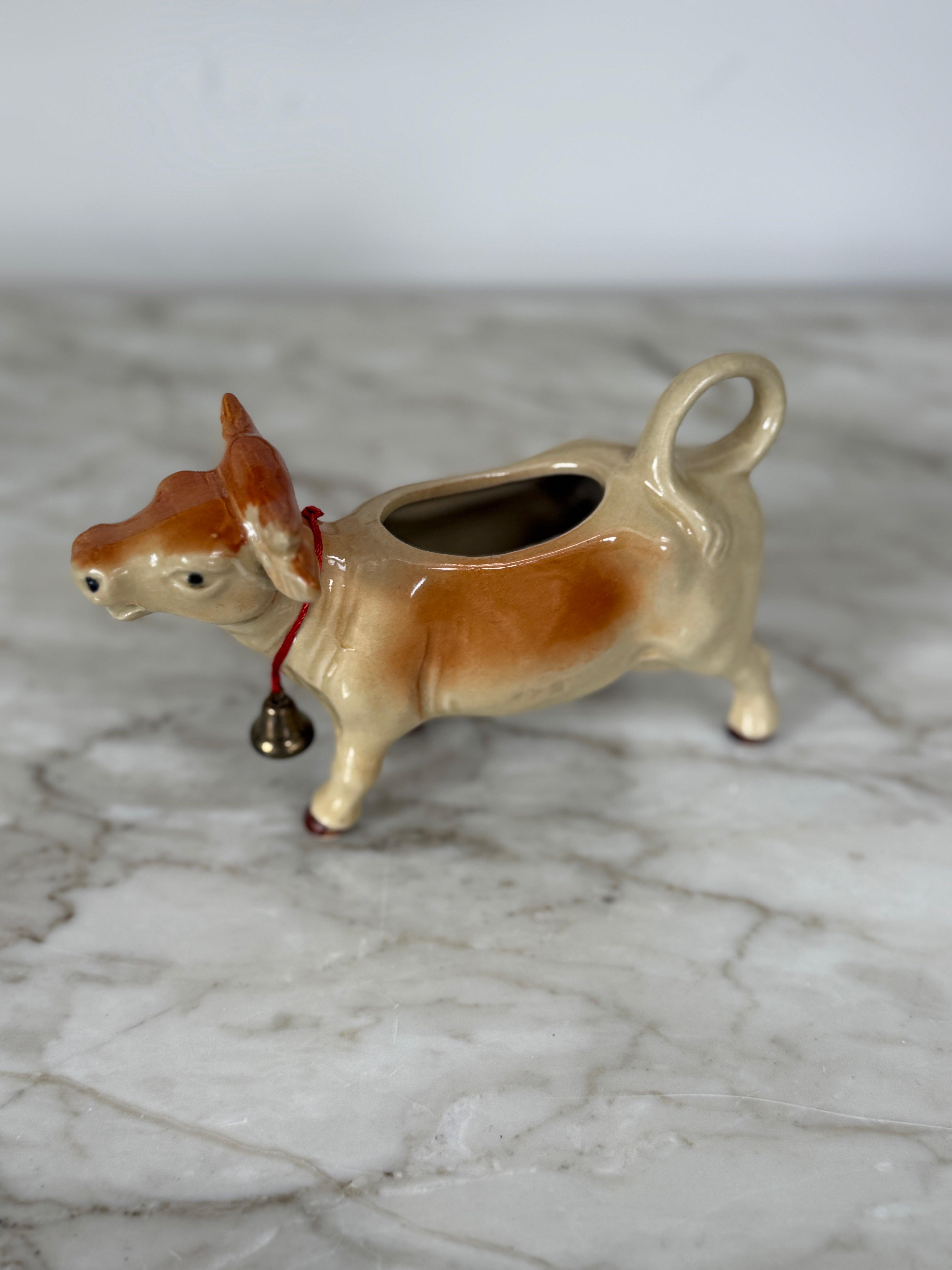 Vintage French Cow Milk Jug