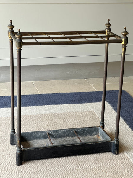 Brass and Cast Iron Stick Stand