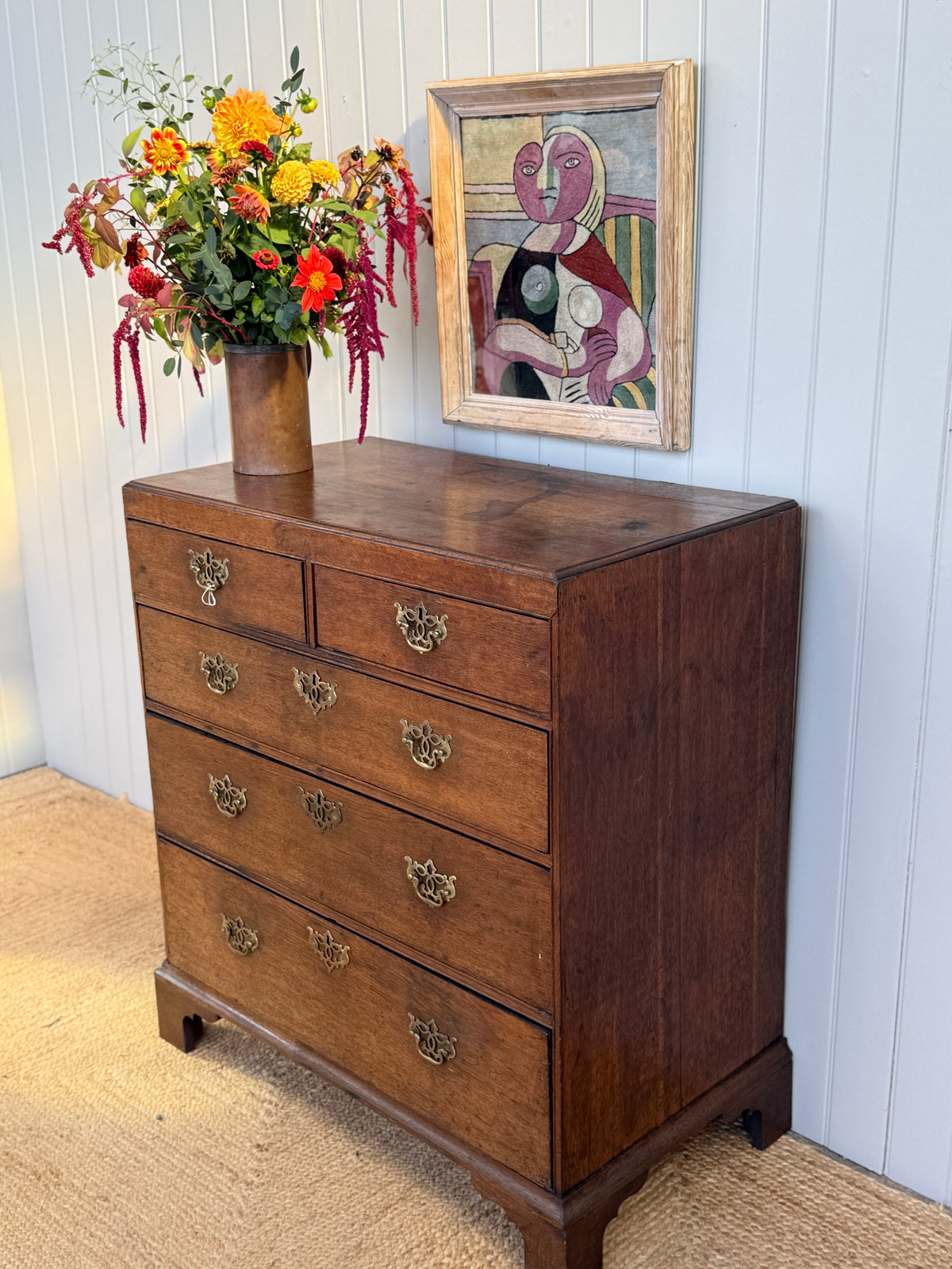 George III Oak Chest of Drawere