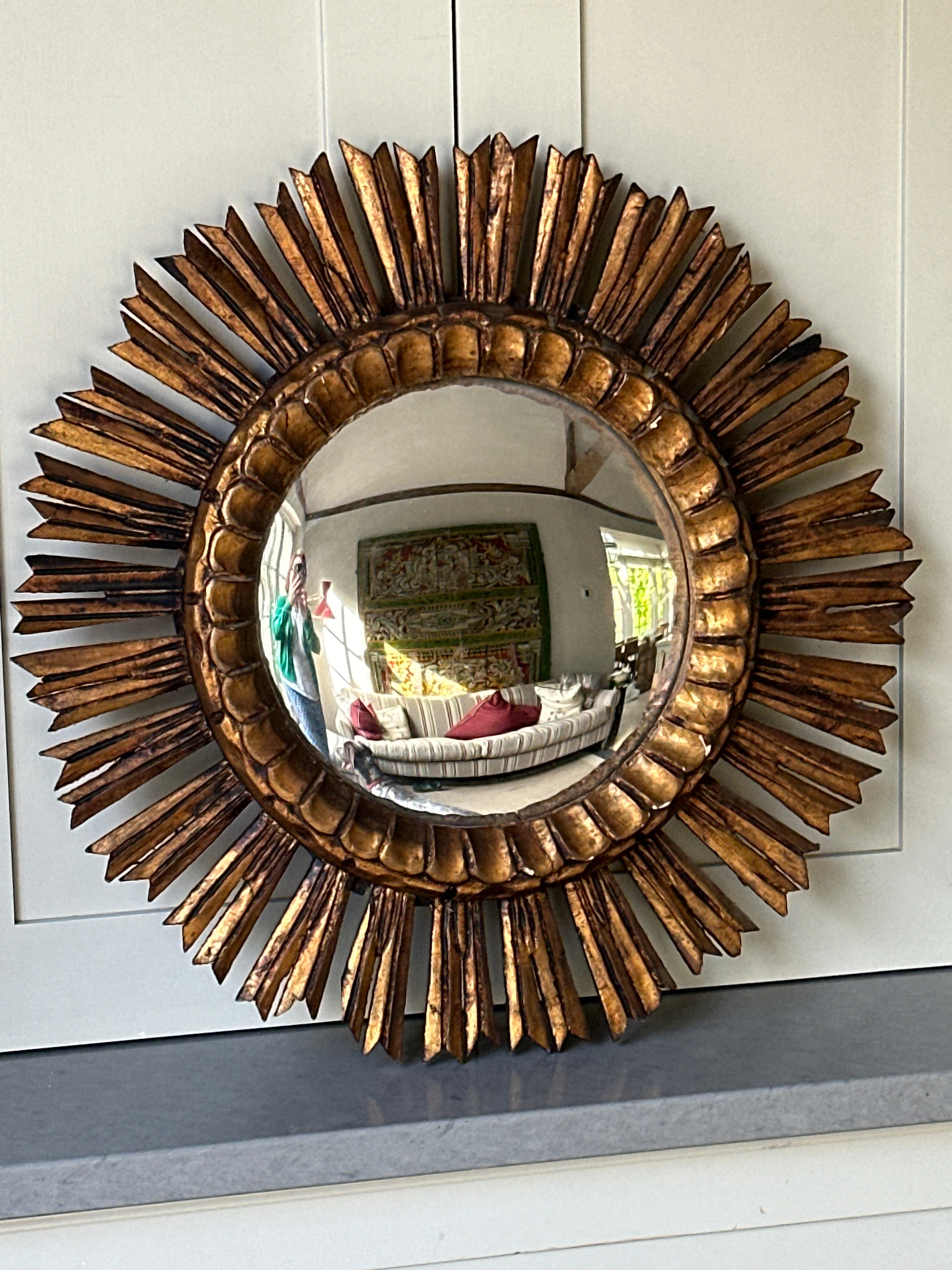 Spanish Starburst Mirror in Wood