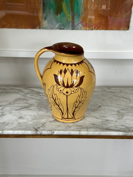 Terracotta Devonshire Slipware Vase