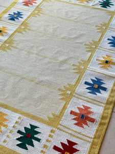 Vintage Swedish Flat weave rug