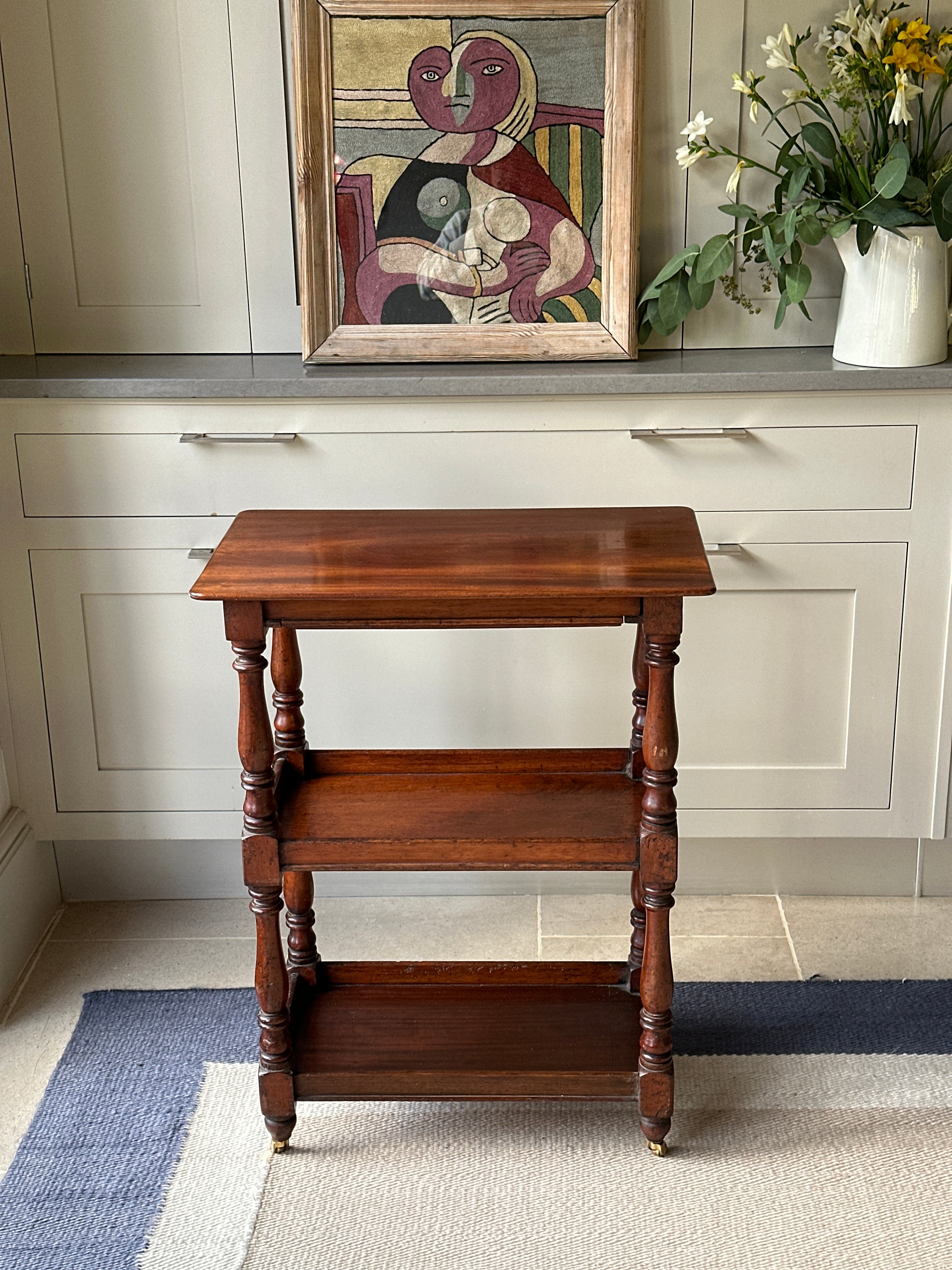 Small Mahogany Etagere with Drawer