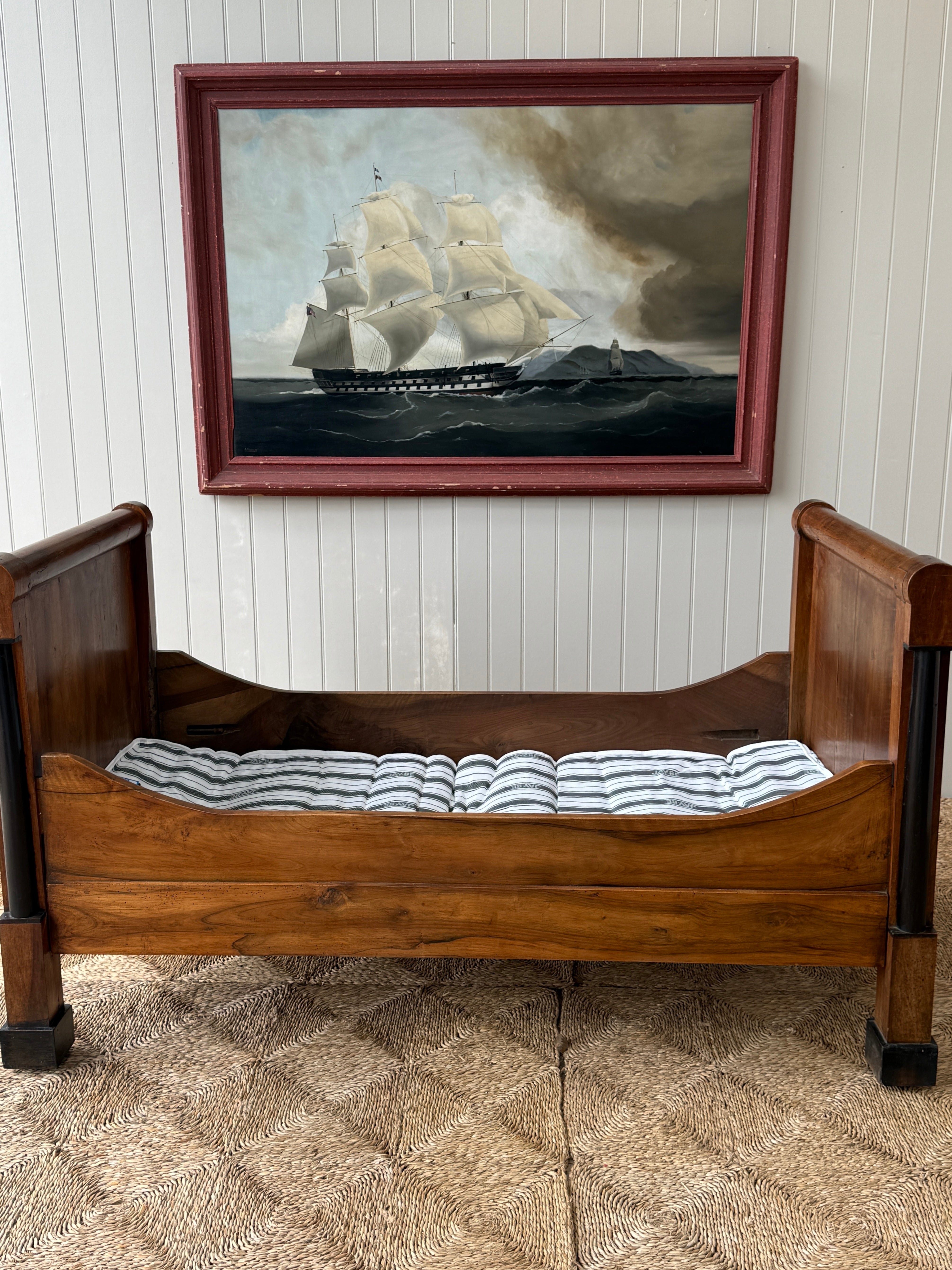 French Empire Single Bateau Lit