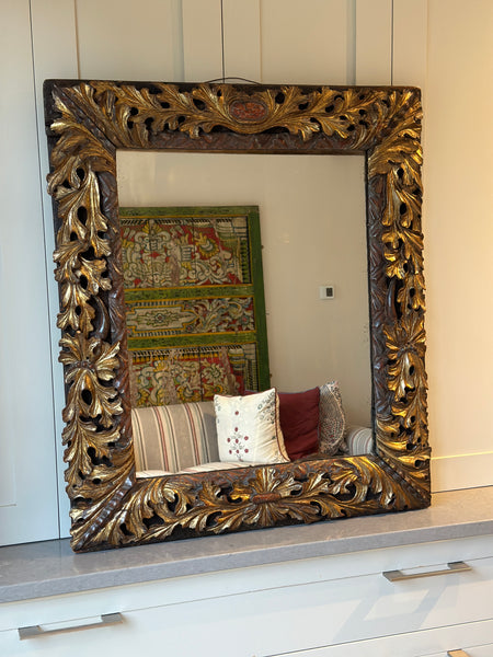 Early 19th Century Italian Wood Carved Mirror